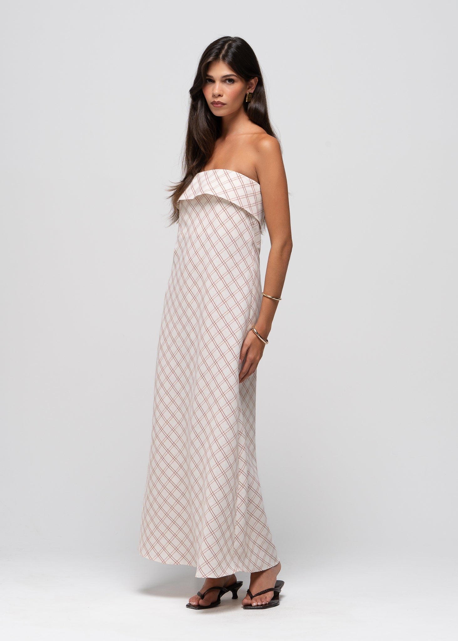 Alba Strapless Organic Cotton Maxi Dress – GUAJA