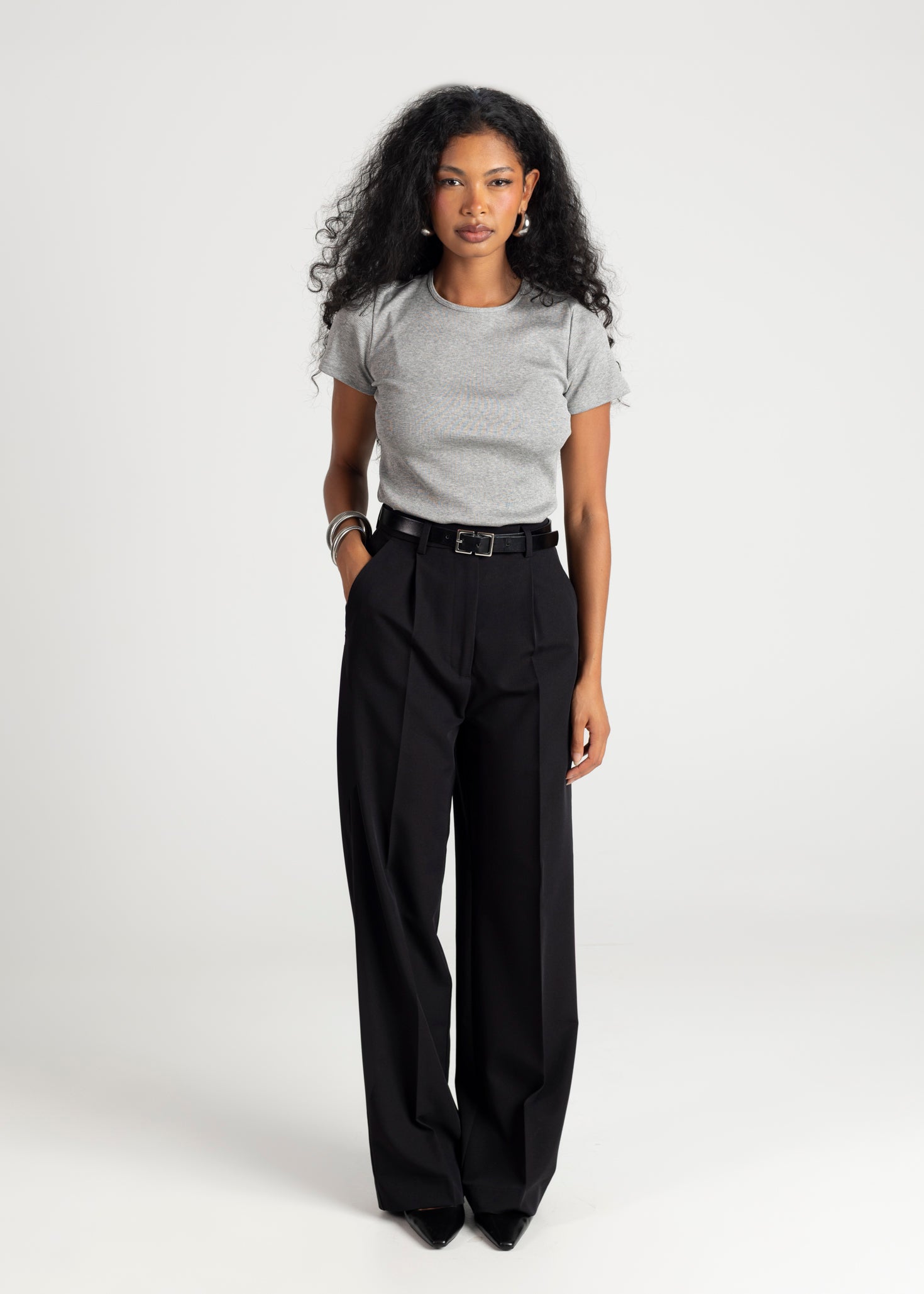 Jagger Tailored Trousers Black - Main Image