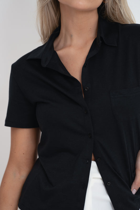 Alice Short Sleeve Shirt - Black