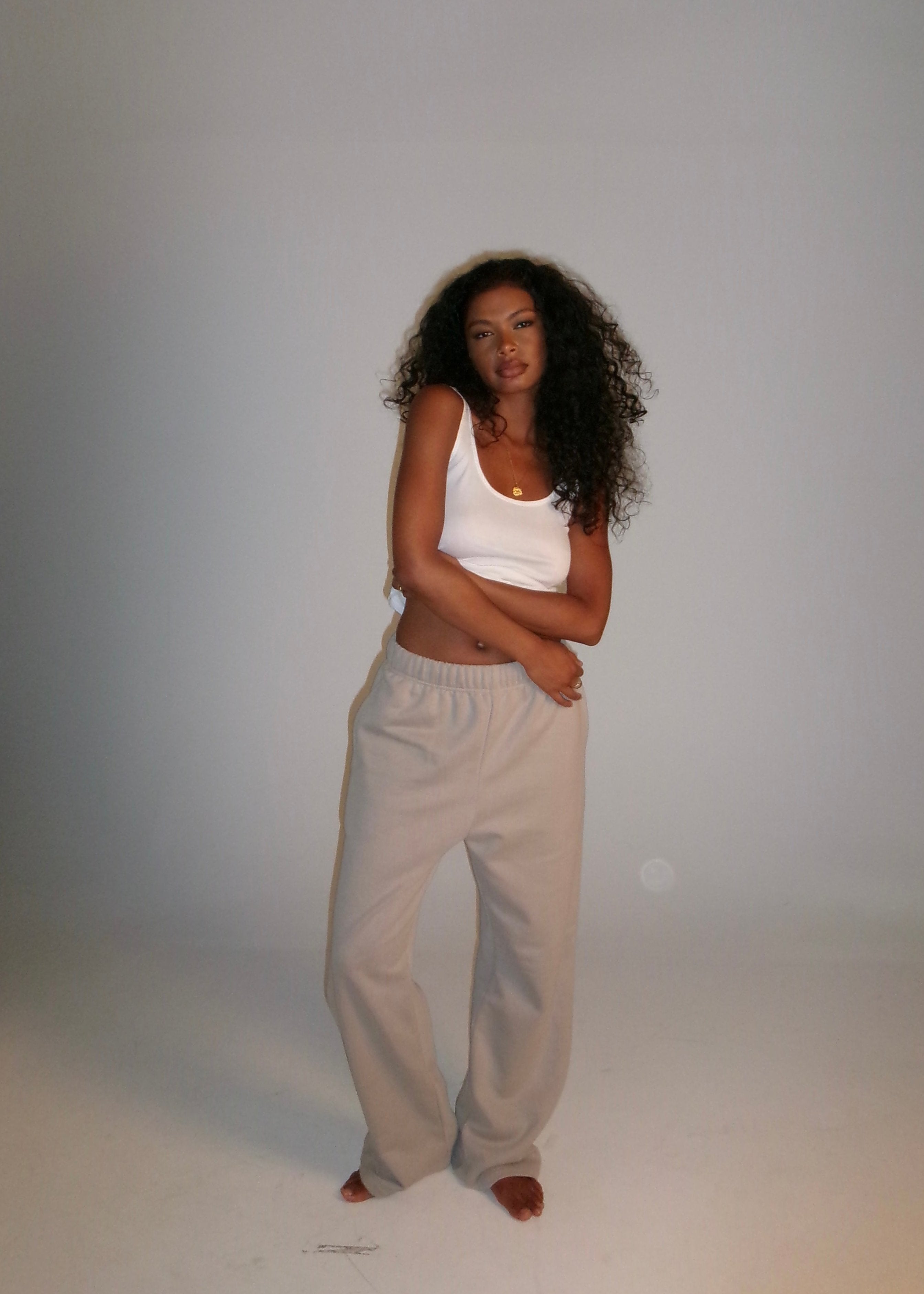 Comfort Zone Tracksuit Pants - Taupe
