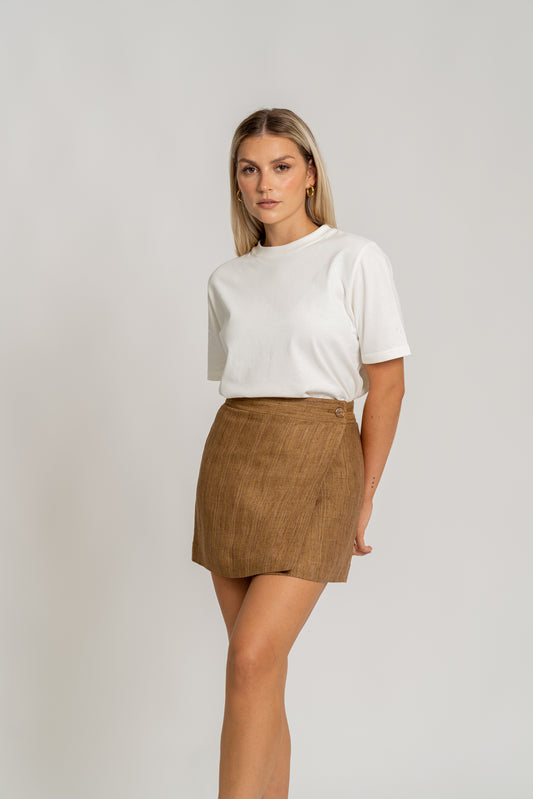 Farah Mini Skirt - Brown