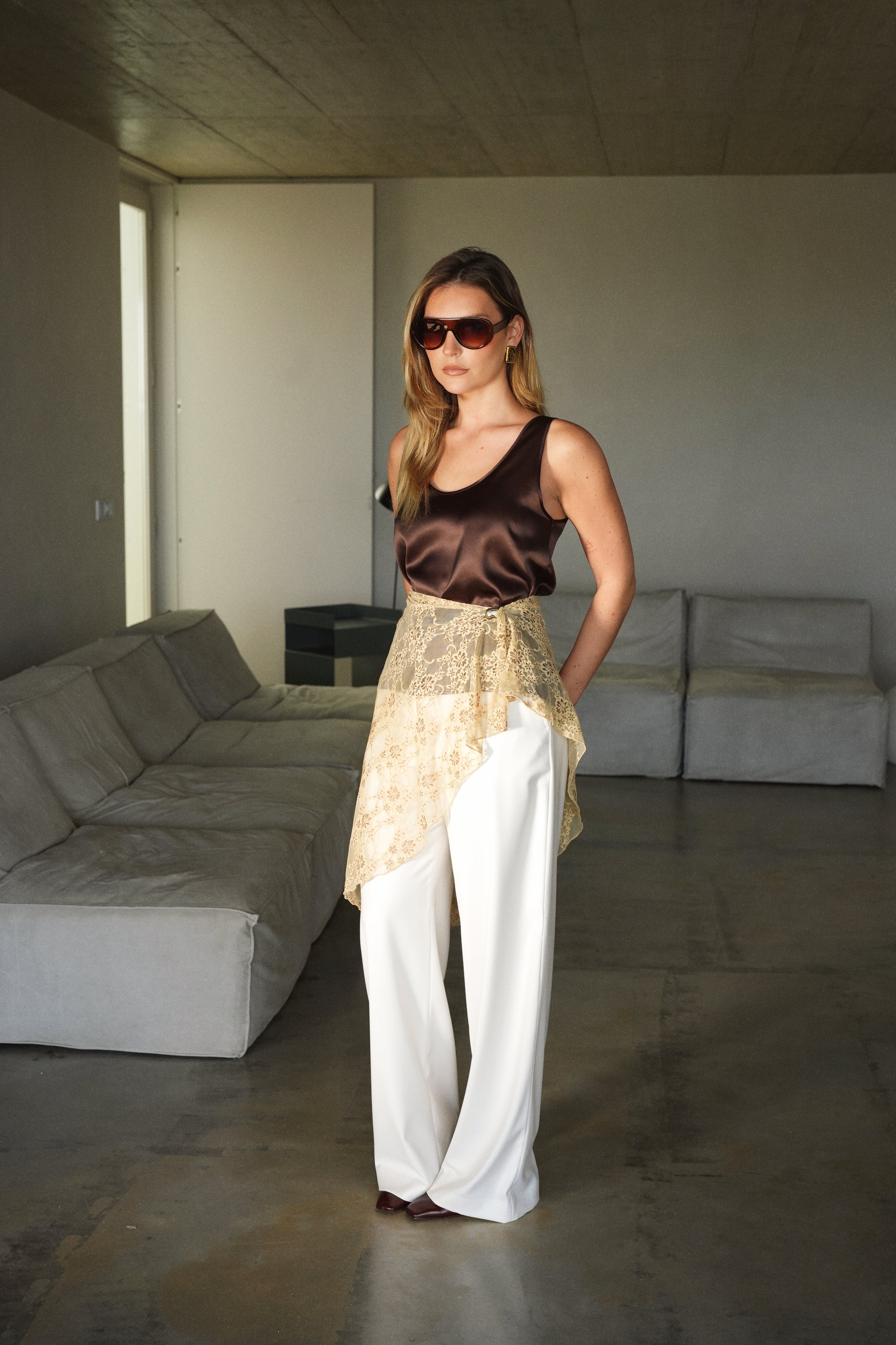 Farah Silk Loose Top