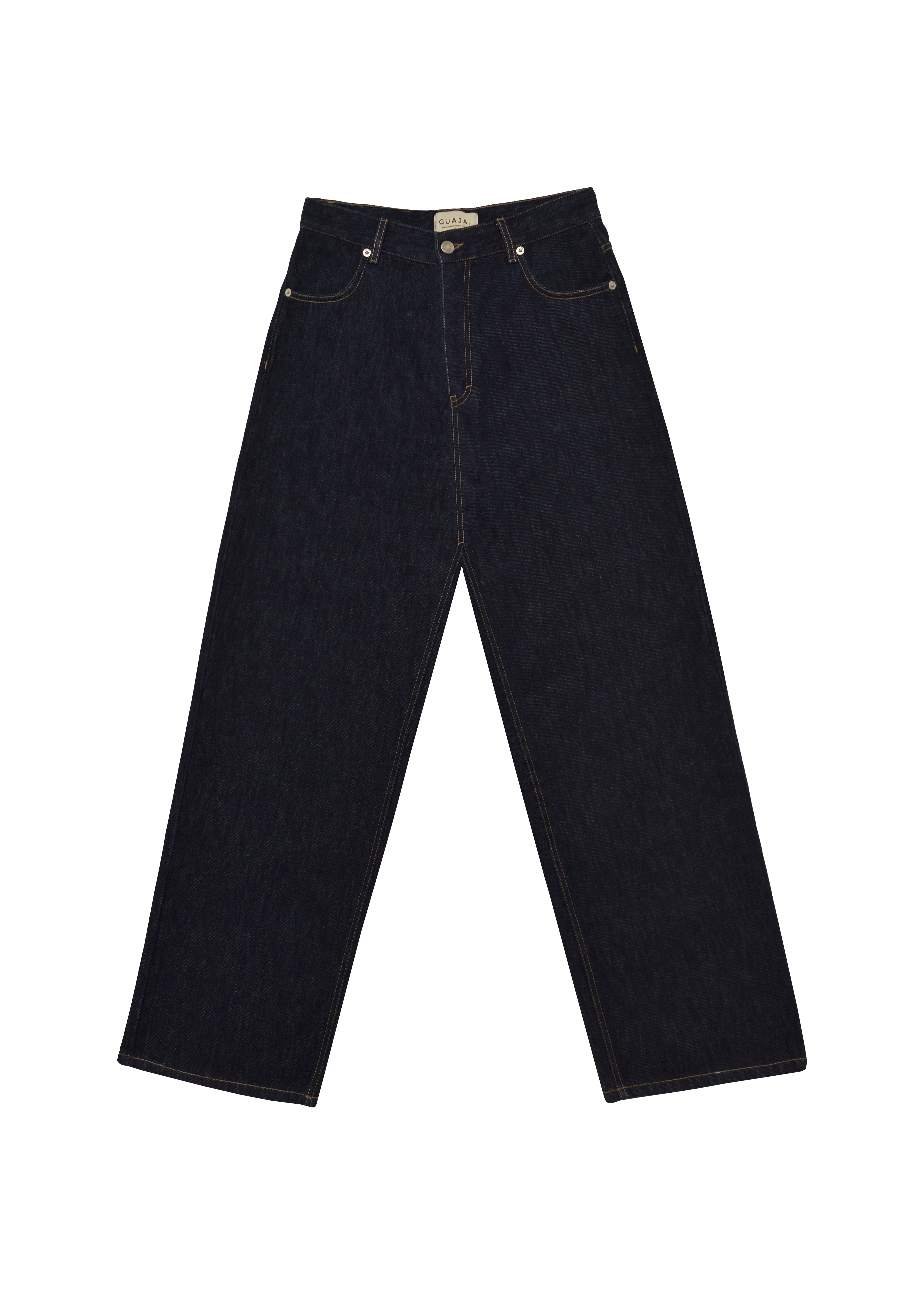 Knox Relaxed Straight Jeans - Dark Wash