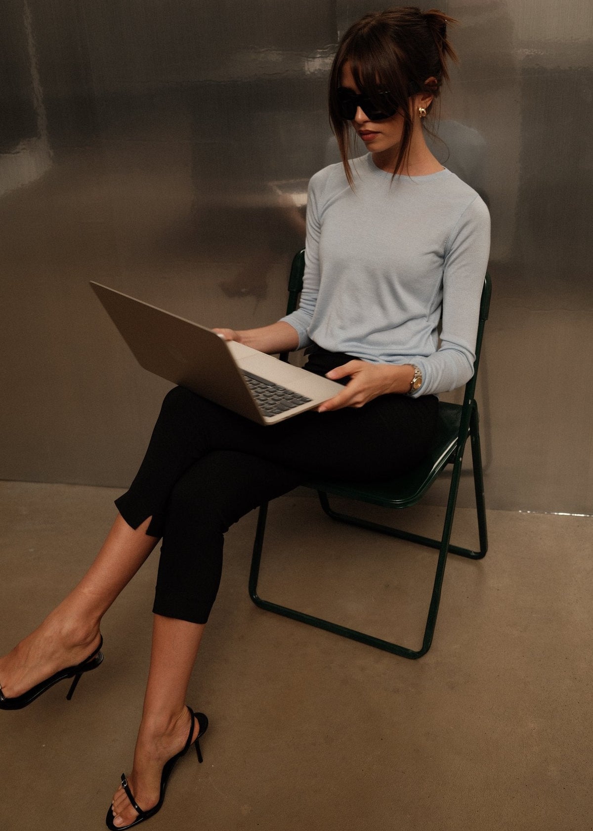 Sienna Belted 3/4 Capri Pants