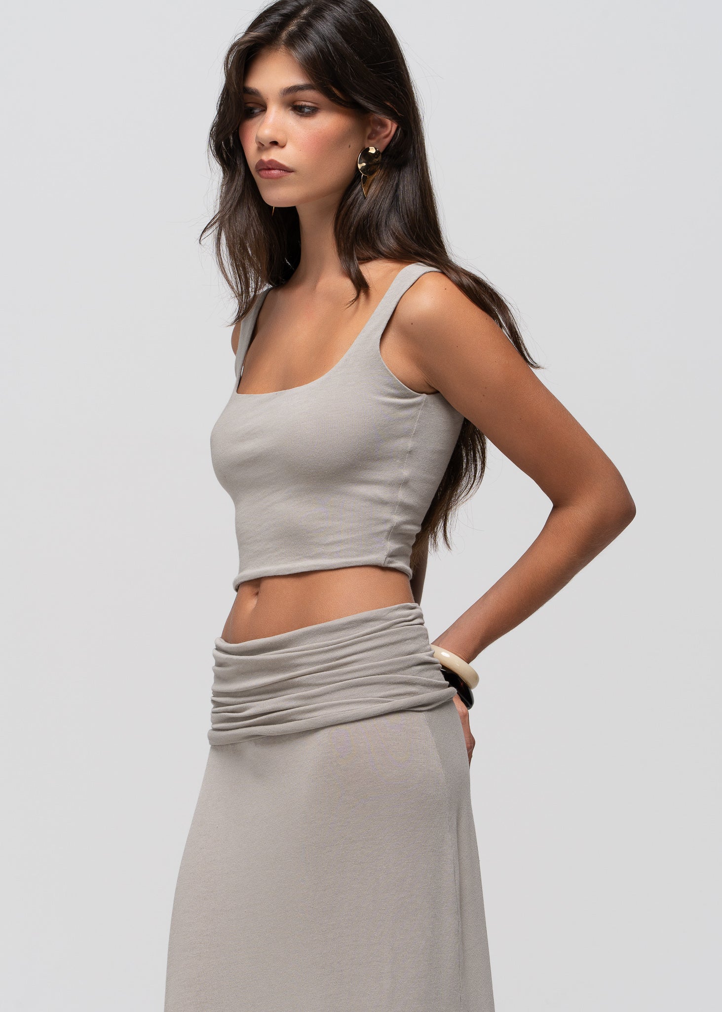 Delilah Multyway Maxi Dress - Beige