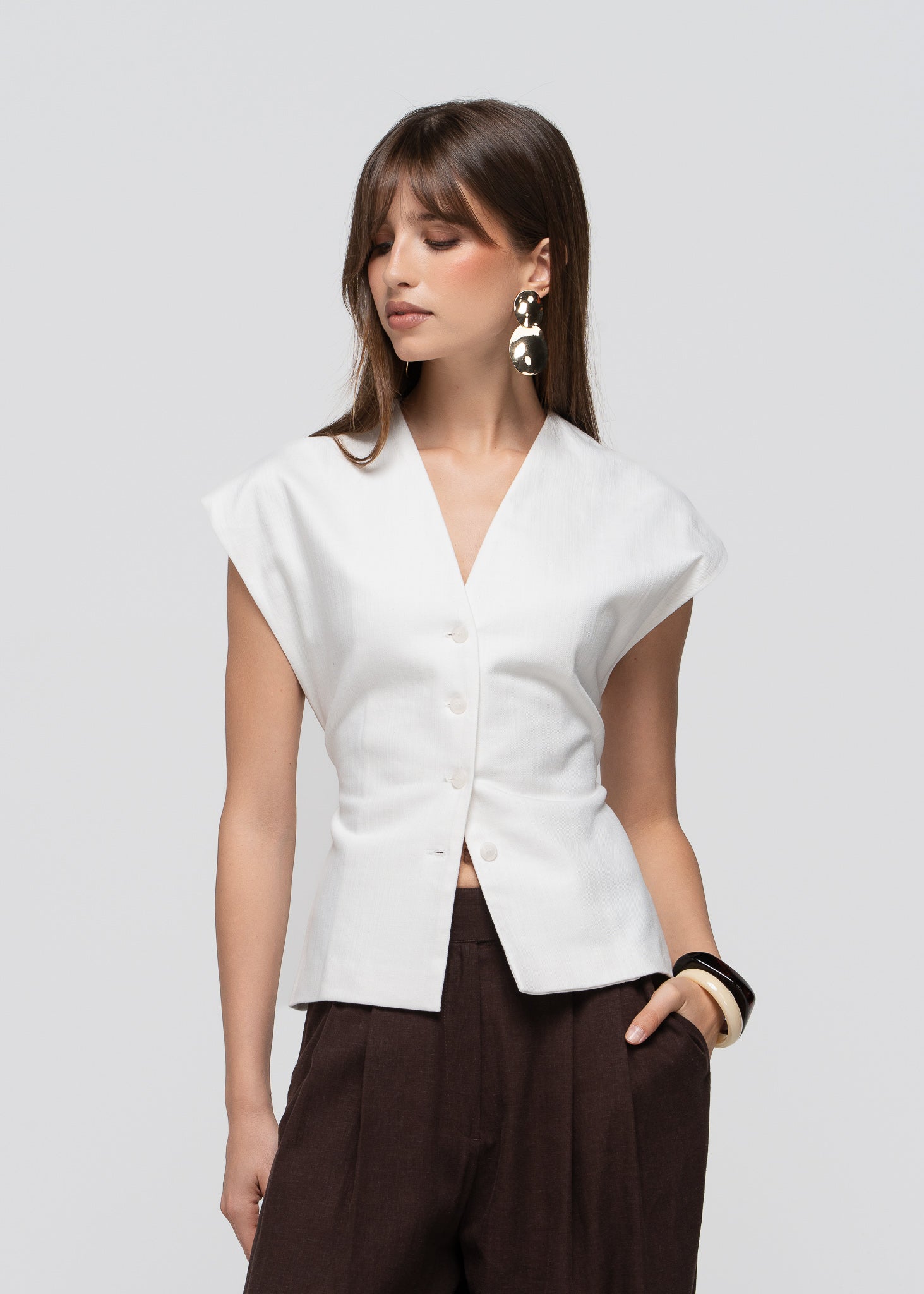 Nolla Adjustable Vest - Off-White