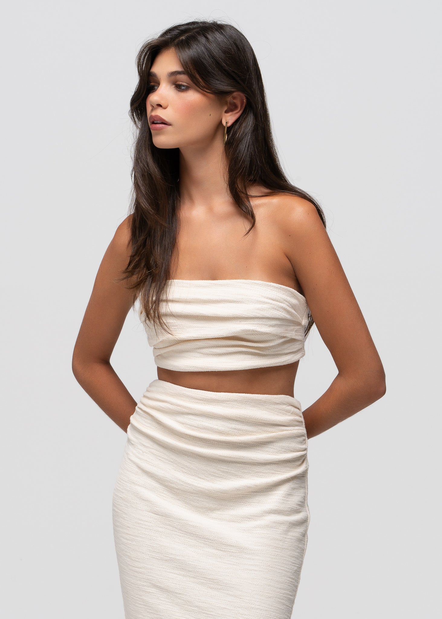 Selene Cotton Top - Beige
