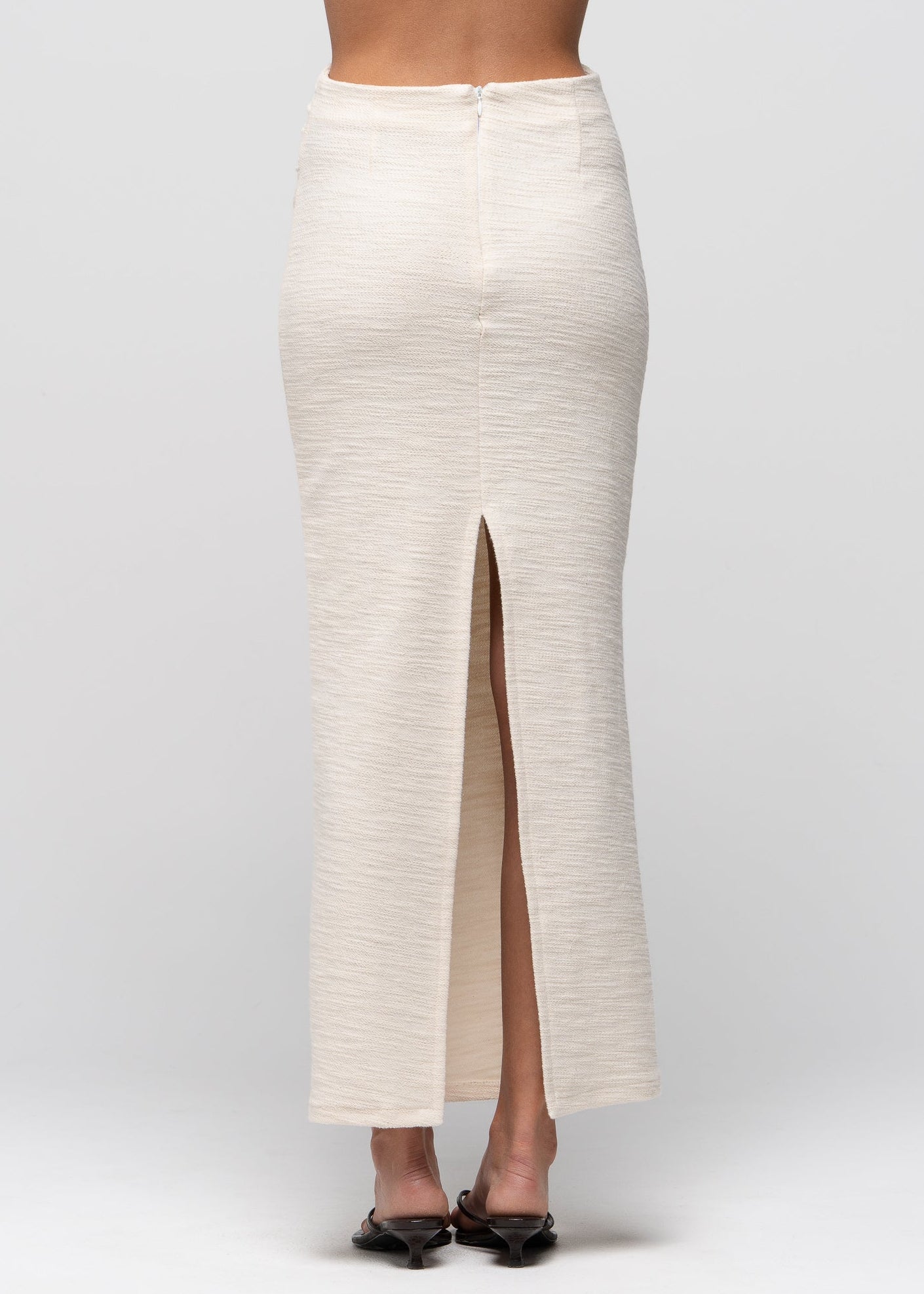 Selene Cotton Maxi Skirt - Beige