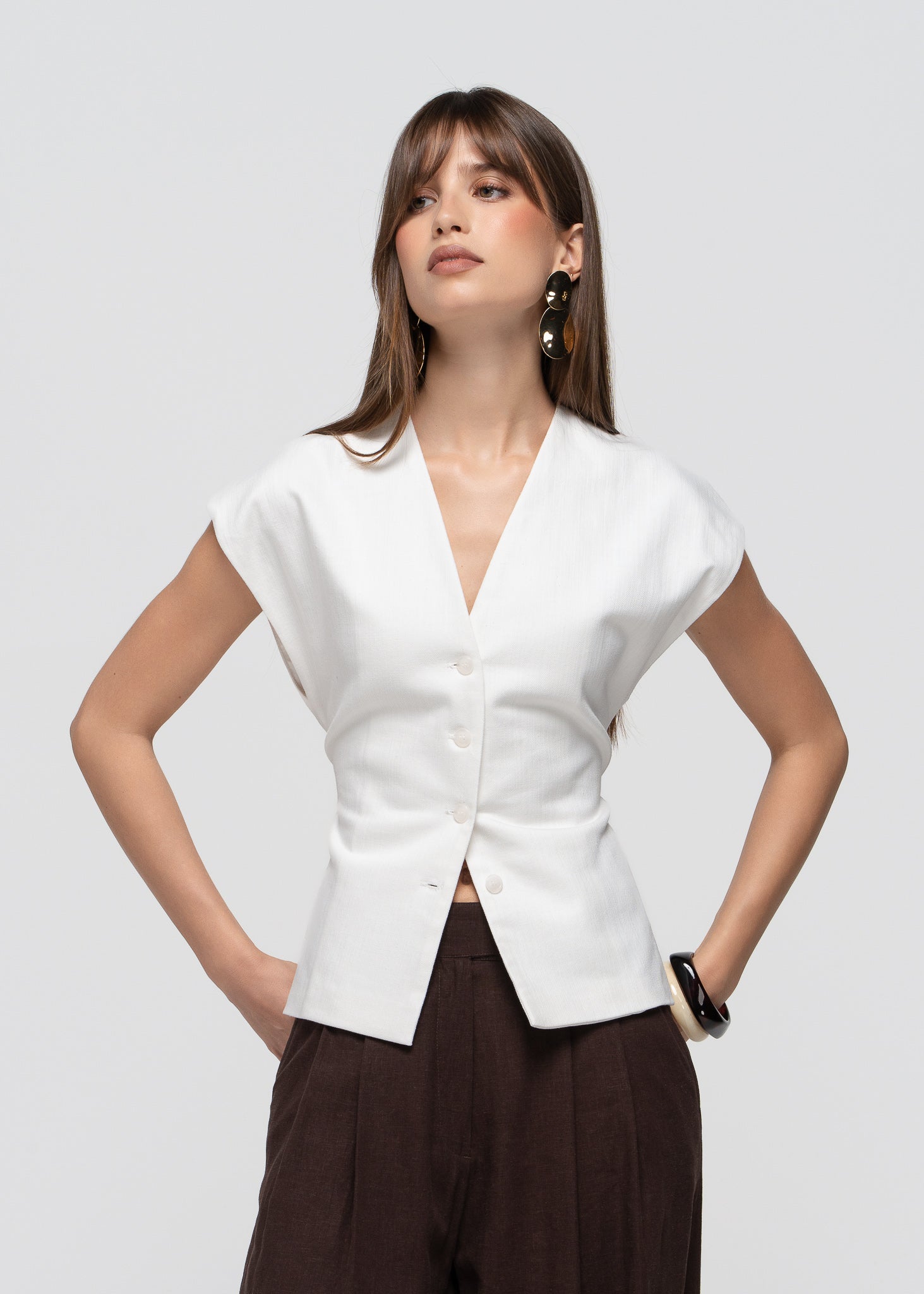 Nolla Adjustable Vest - Off-White