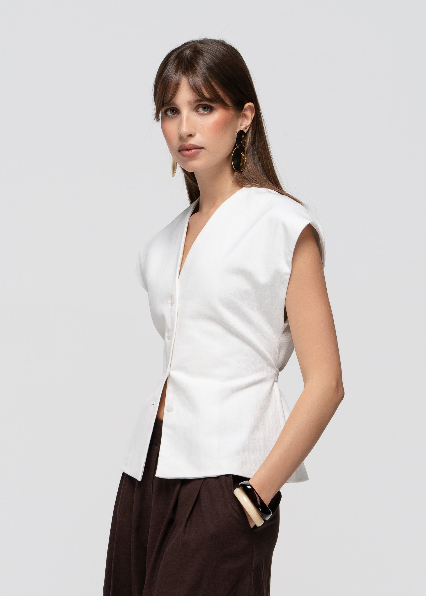 Nolla Adjustable Vest - Off-White