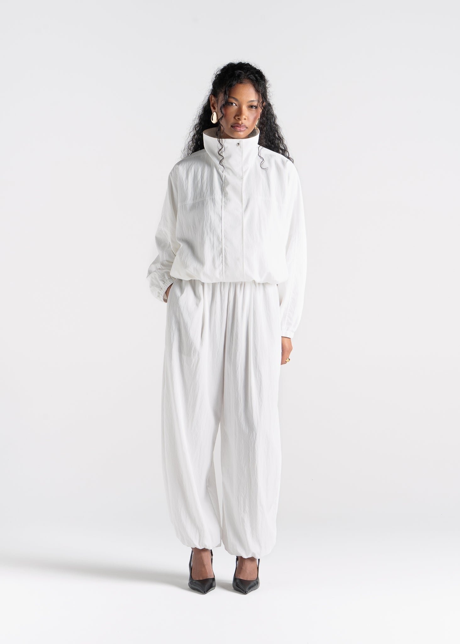 Carter Parachute Balloon Trousers - Ivory
