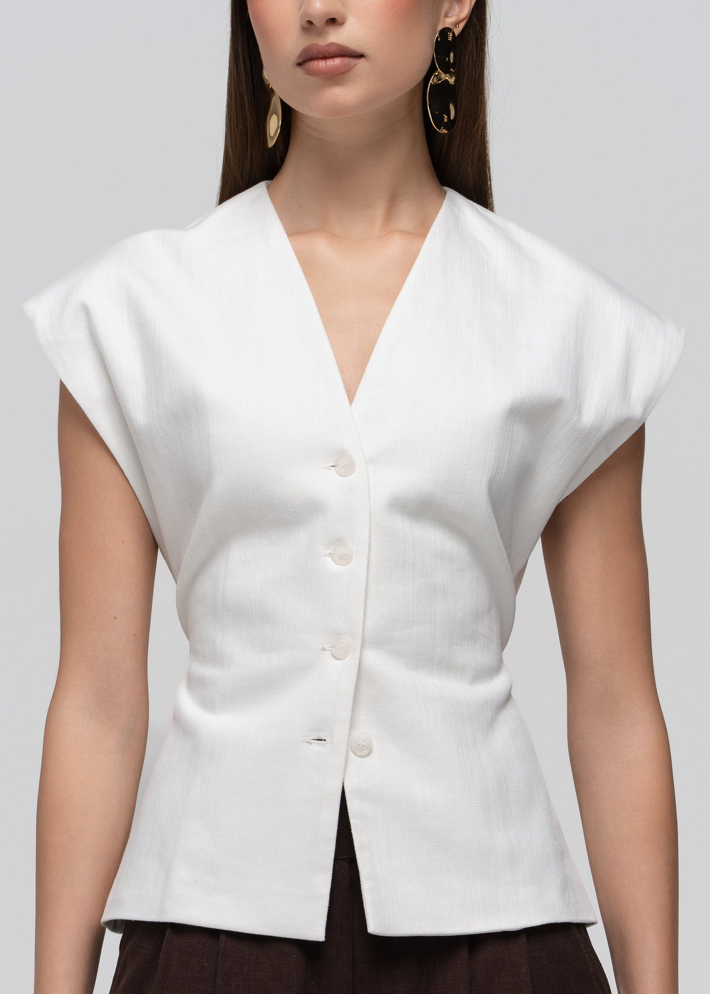 Nolla Adjustable Vest - Off-White