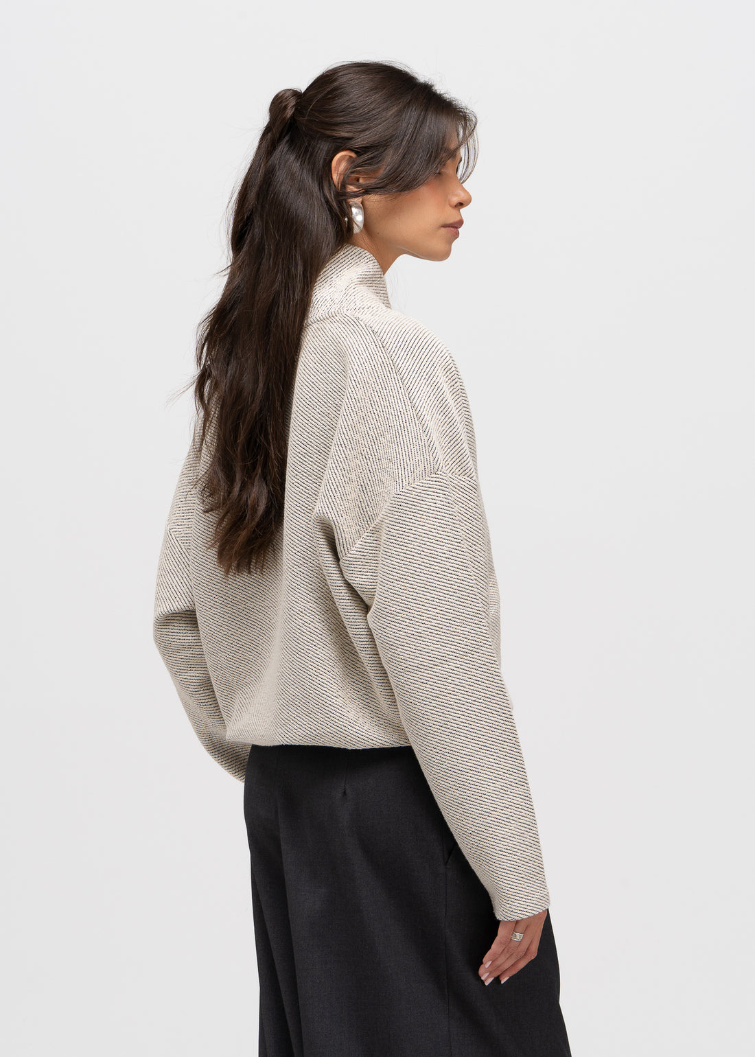 Stone Relaxed Sweater - Off-White