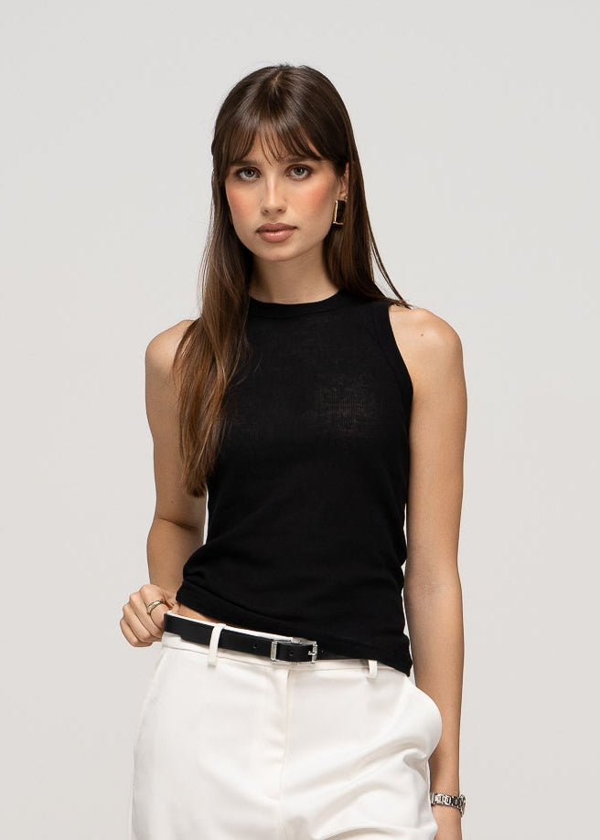 Everyday Loose Tank Top - Black