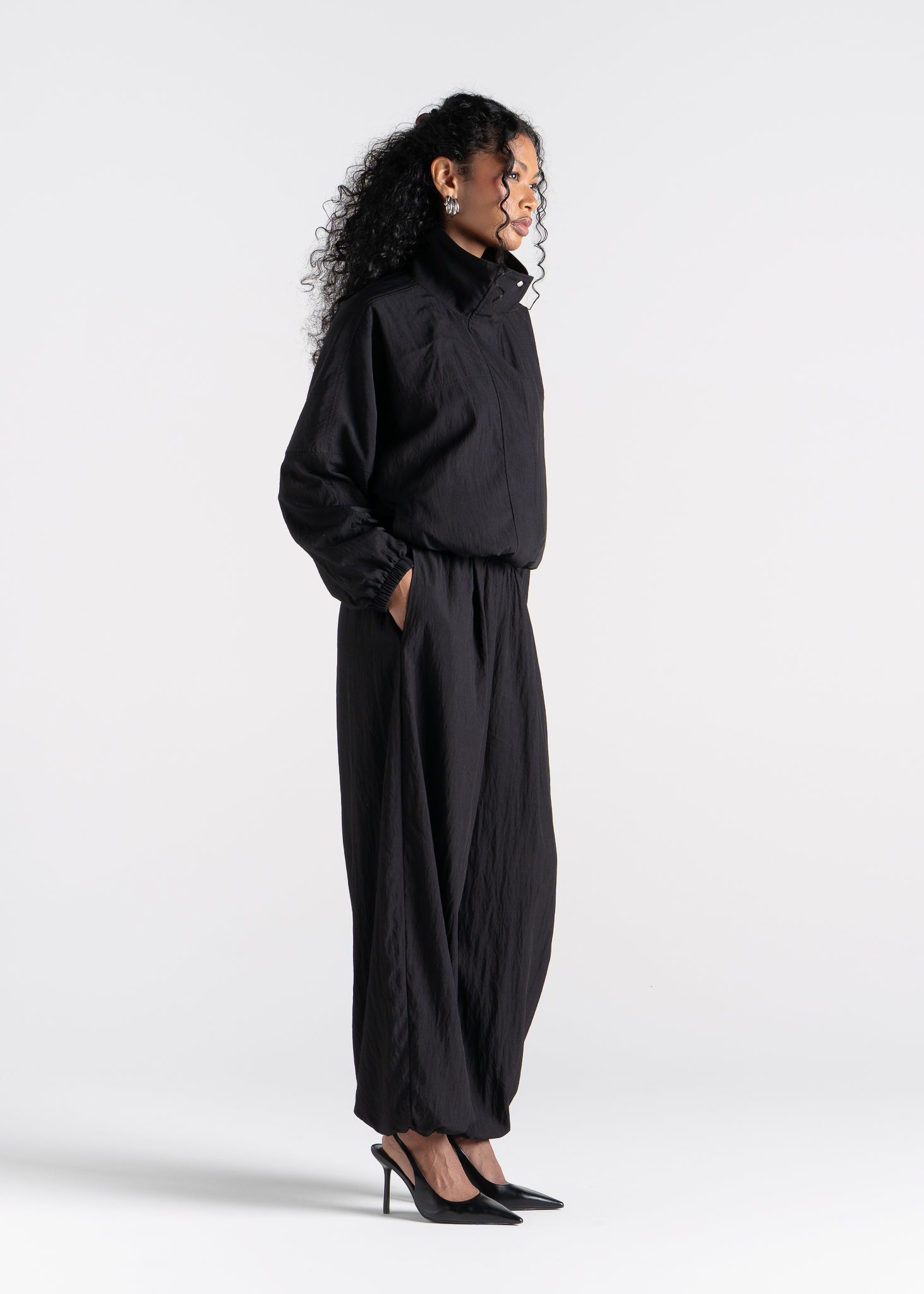 Carter Parachute Balloon Trousers - Black