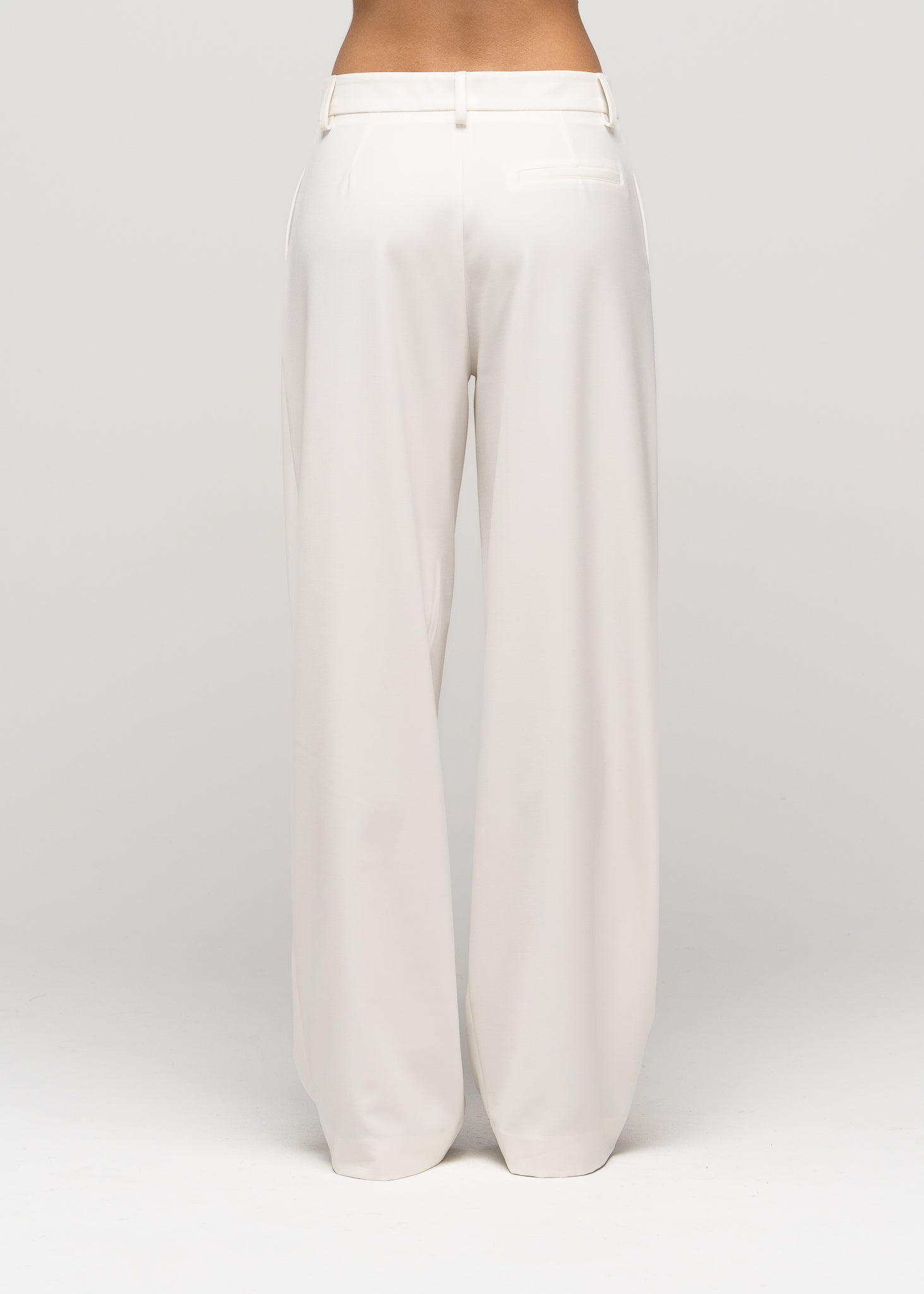 Jadis Mid-Waist Tailored Trousers - Off-White