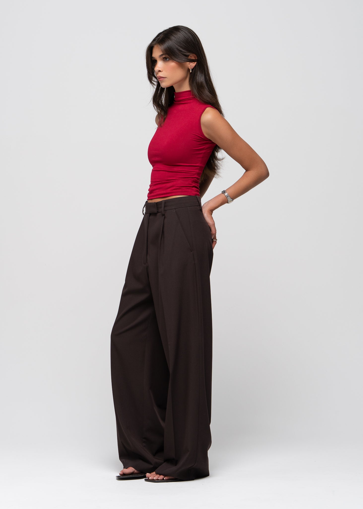 Jagger Tailored Trousers - Brown