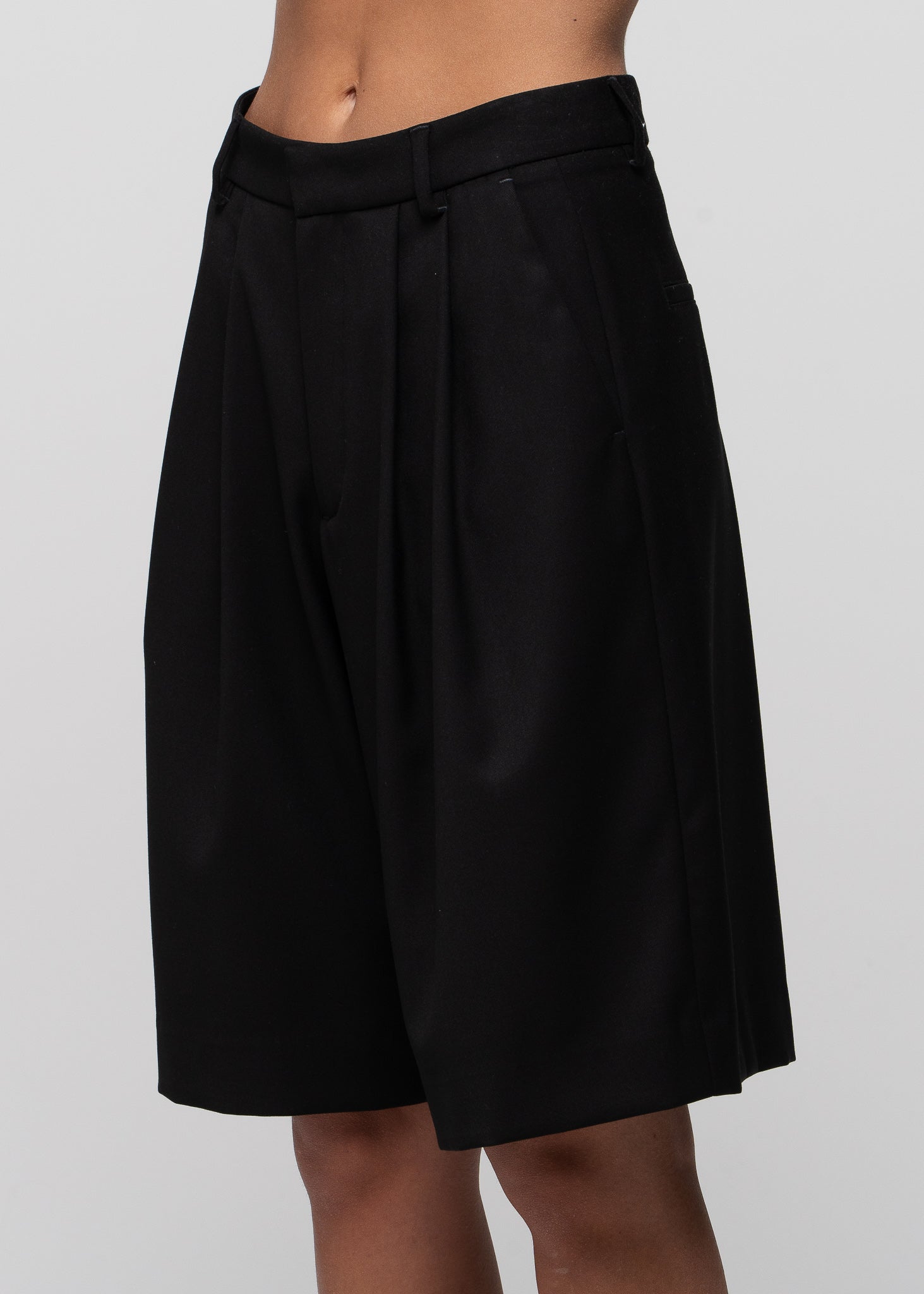 Nora High-Waist Tailored Bermudas