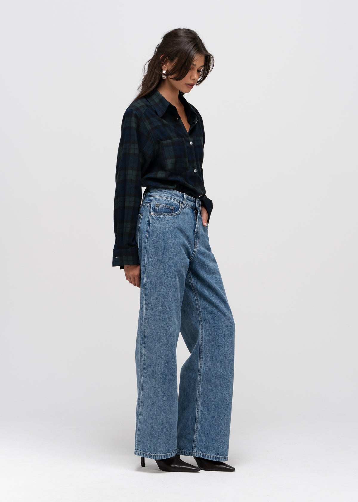 Kelly Tartan Shirt - Navy & Green