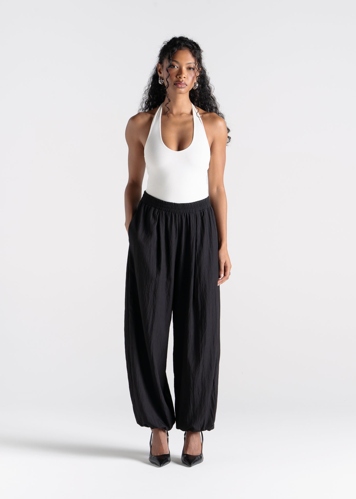 Carter Parachute Balloon Trousers - Black