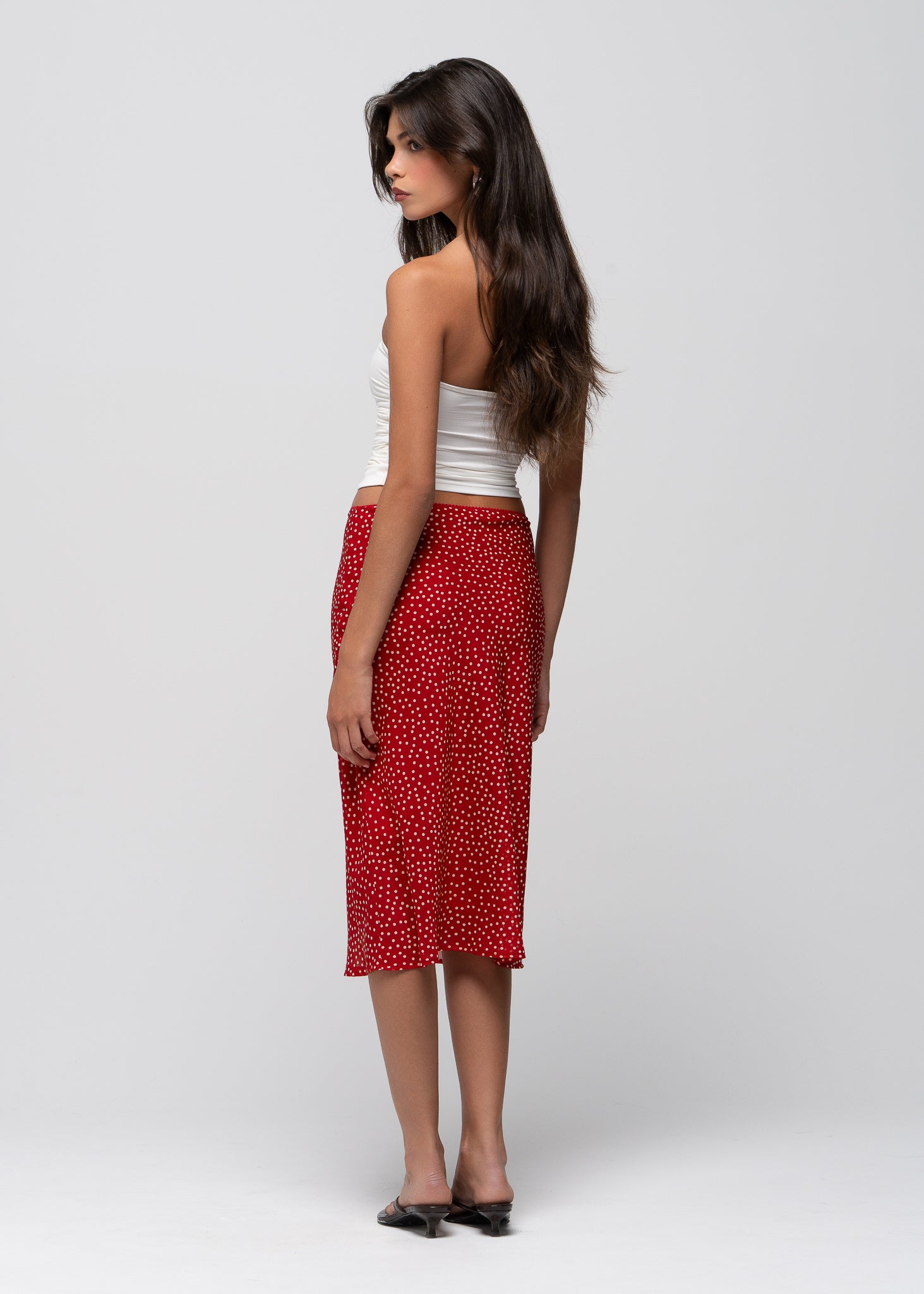 Gemma Polka Dot Midi Skirt