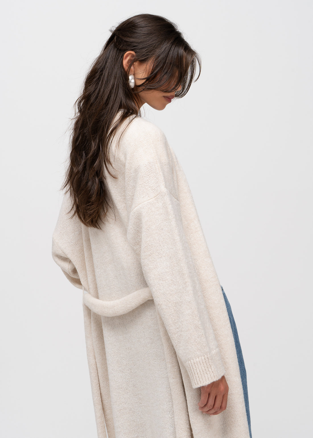 Theo Longline Cardigan with Scarf
