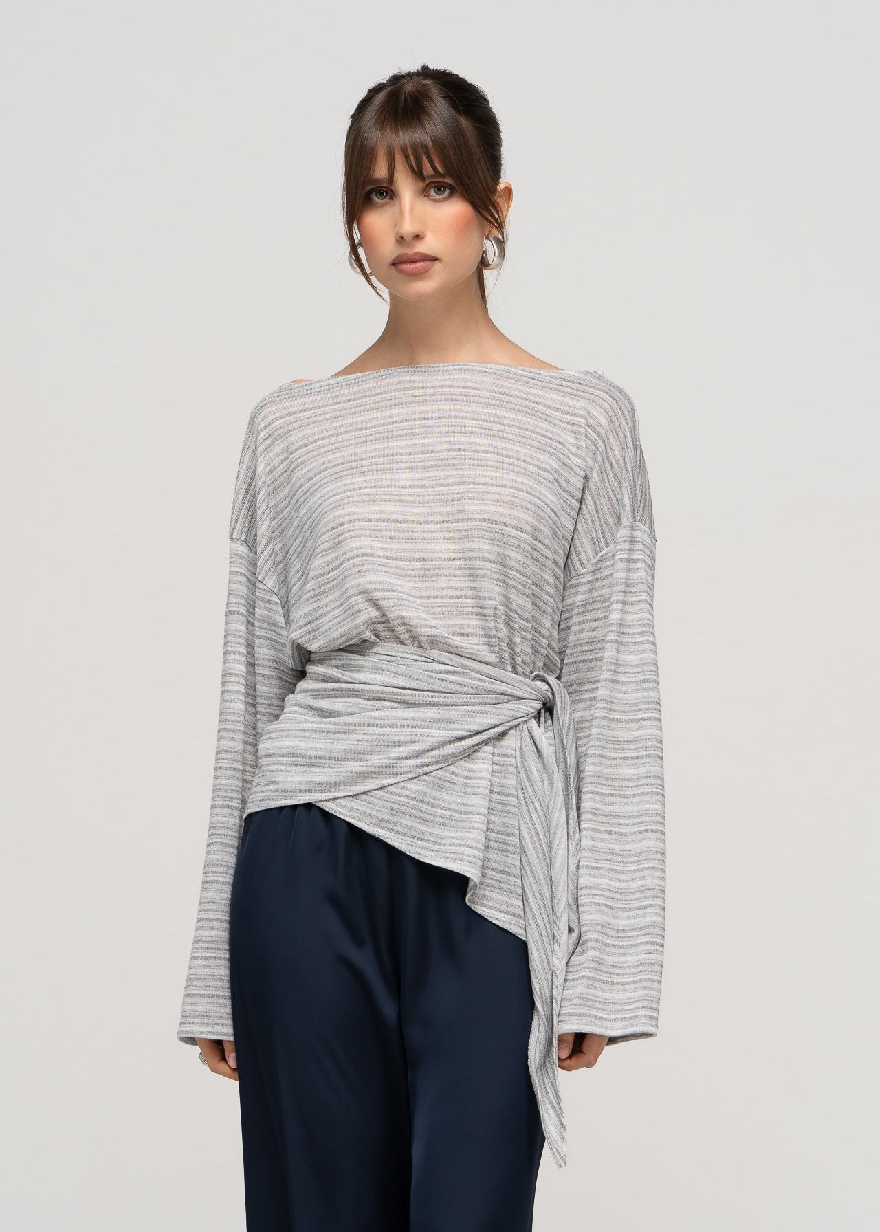 Penelope Off-The-Shoulder Wrap Sweater