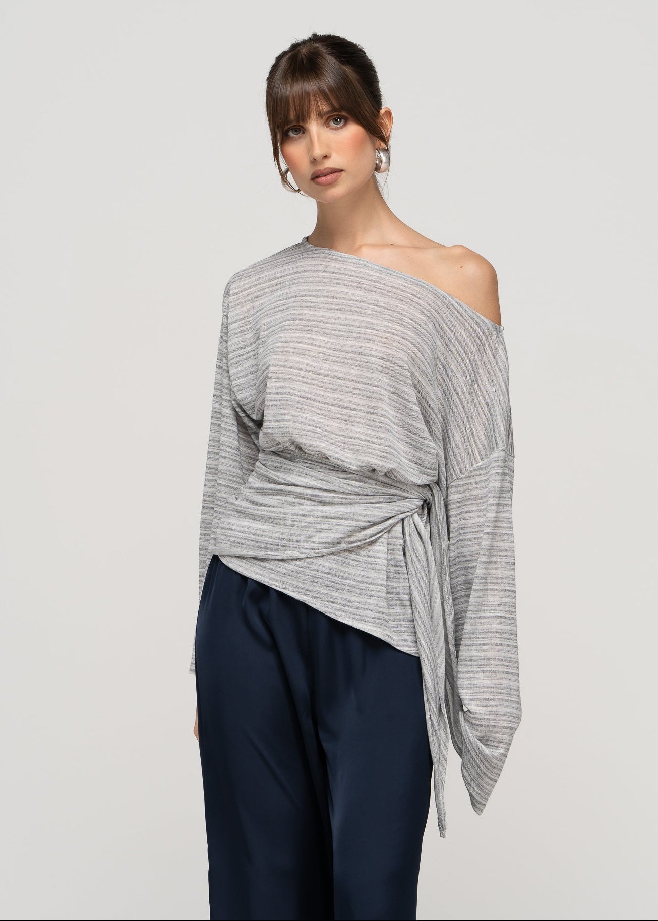 Penelope Off-The-Shoulder Wrap Sweater