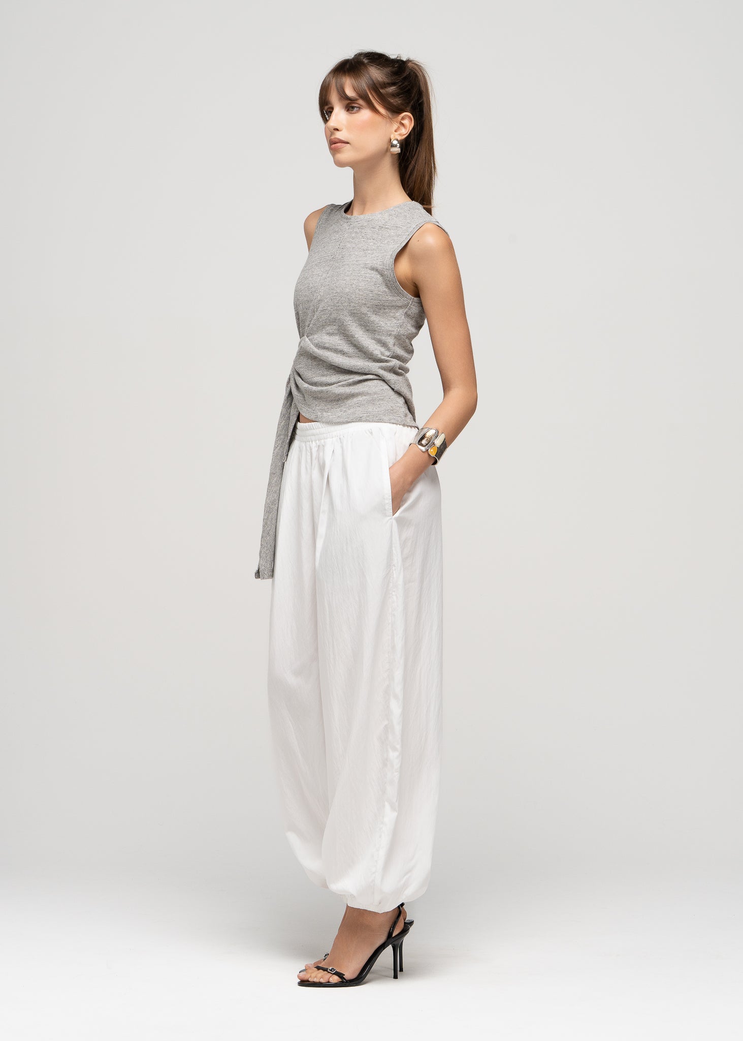 Carter Parachute Balloon Trousers - Ivory