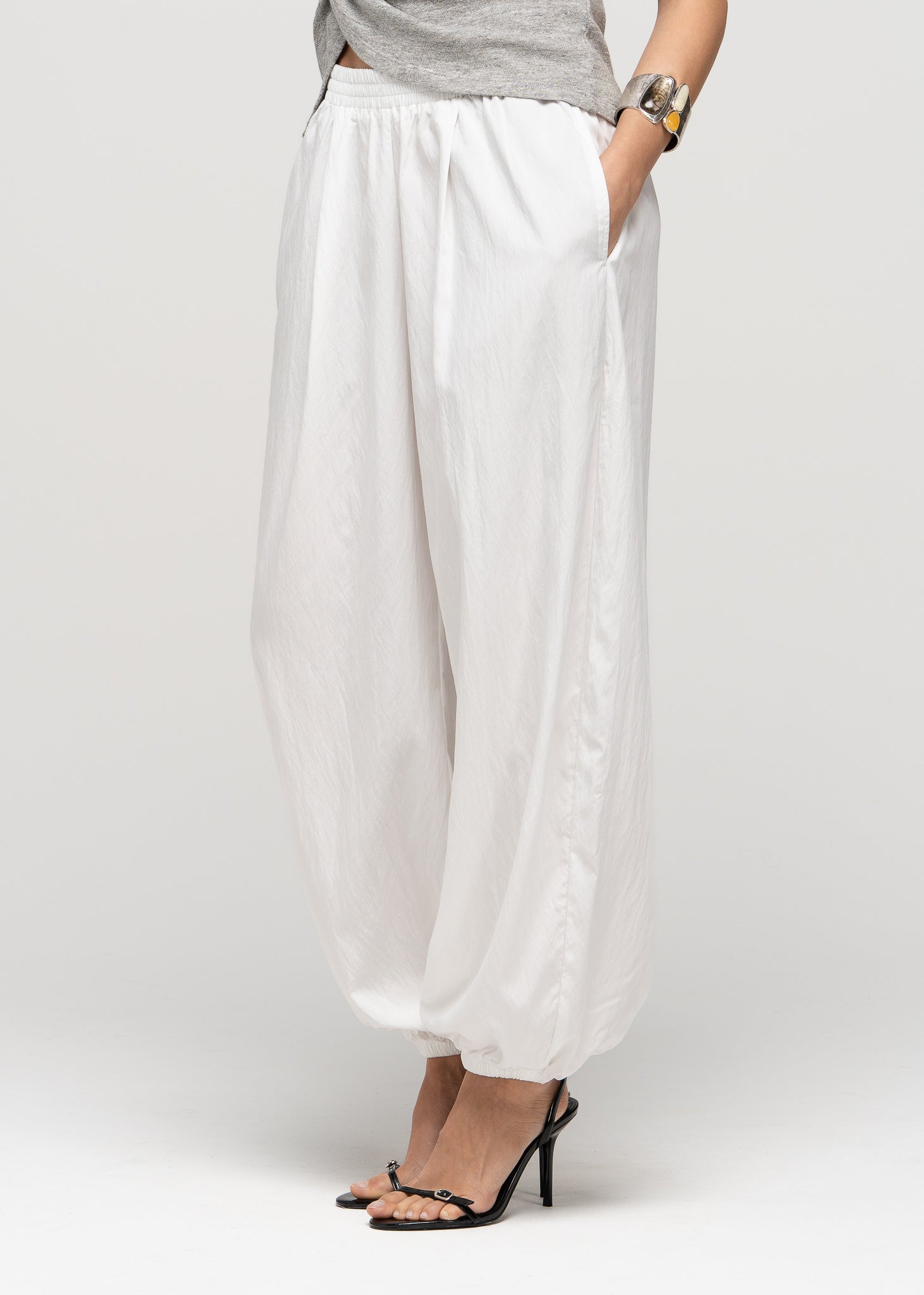 Carter Parachute Balloon Trousers - Ivory