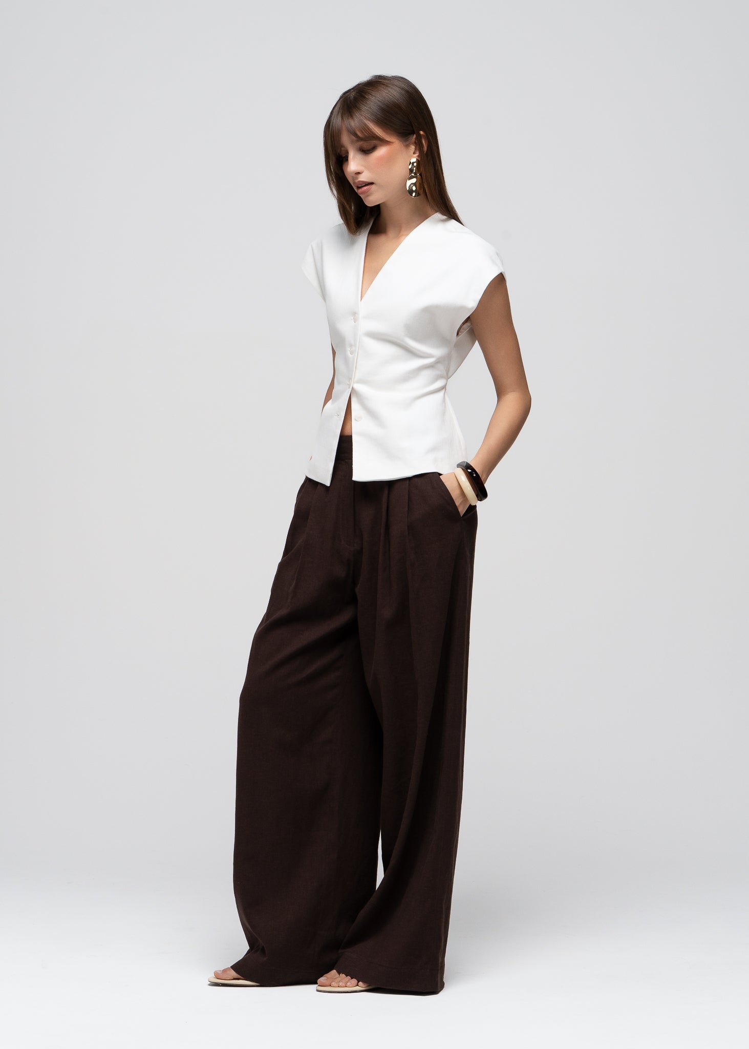Nolla Adjustable Vest - Off-White