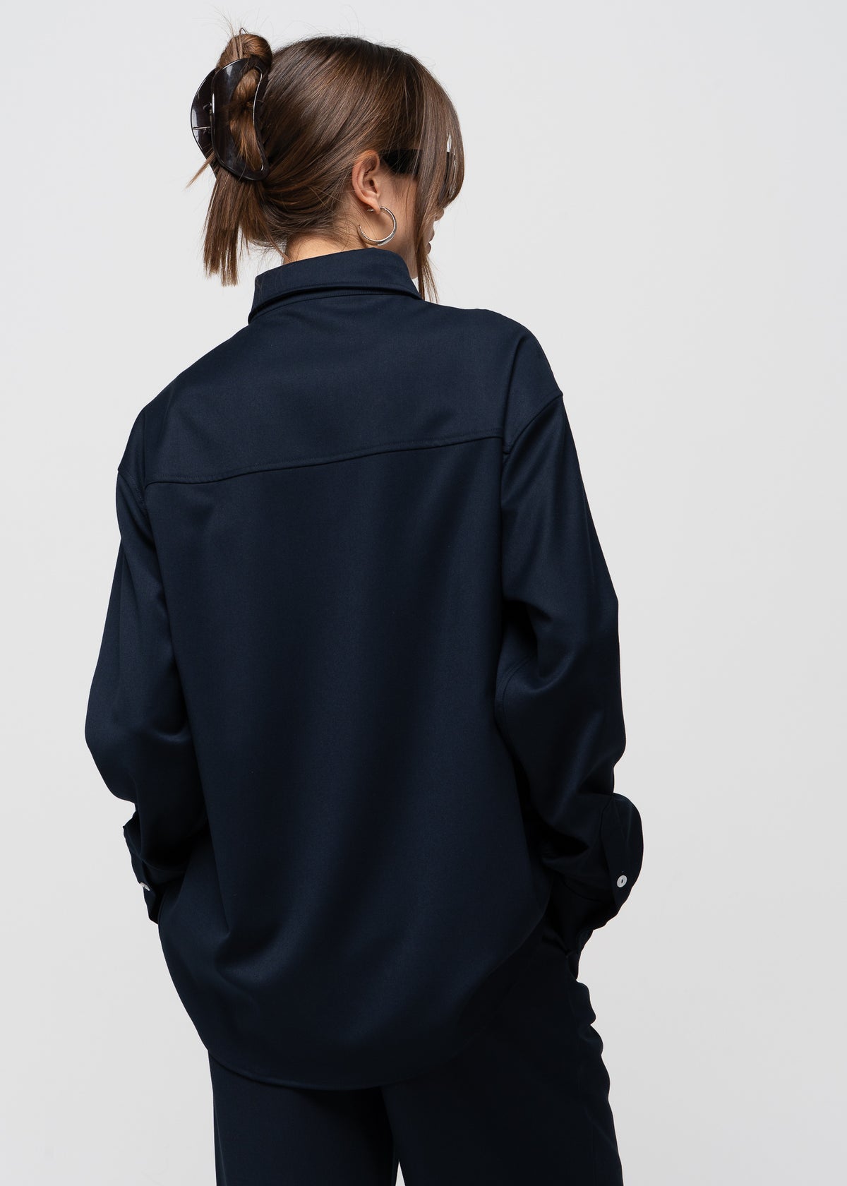 Jadis Oversized Overshirt - Navy