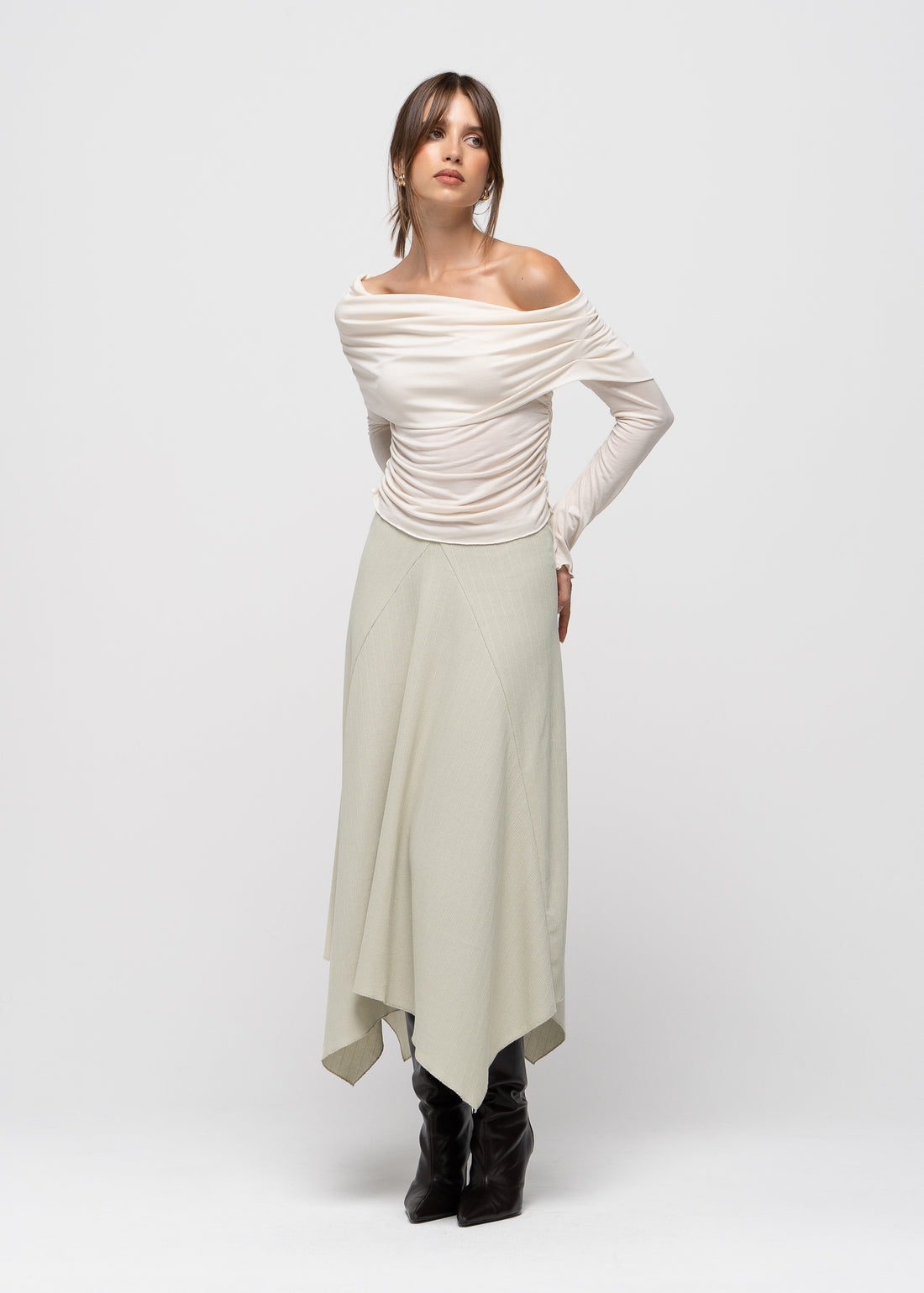 Nadia Handkerchief Midi Skirt