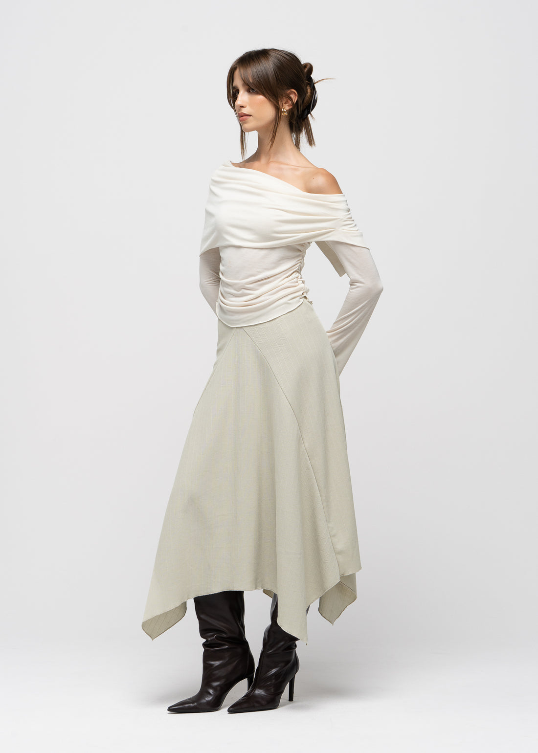 Nadia Handkerchief Midi Skirt