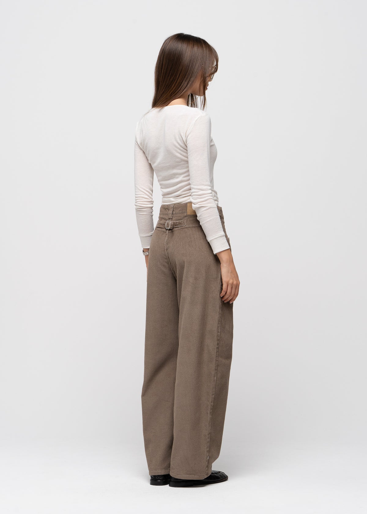Reese Henley Long Sleeve Top - Ecru
