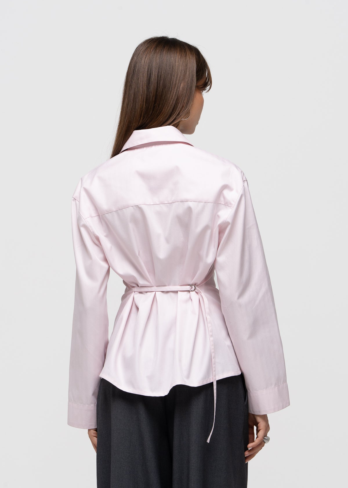 Bianca Cotton Adjustable Shirt - Pink