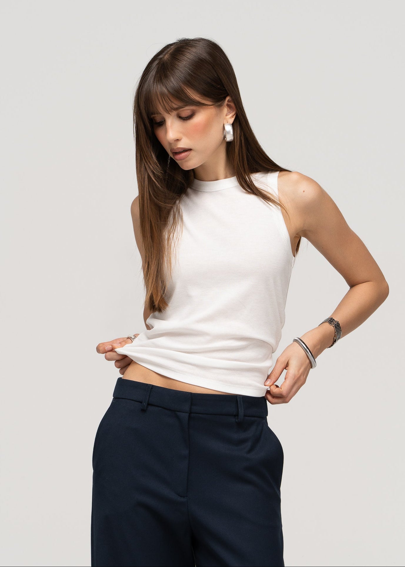 Everyday Loose Tank Top - White