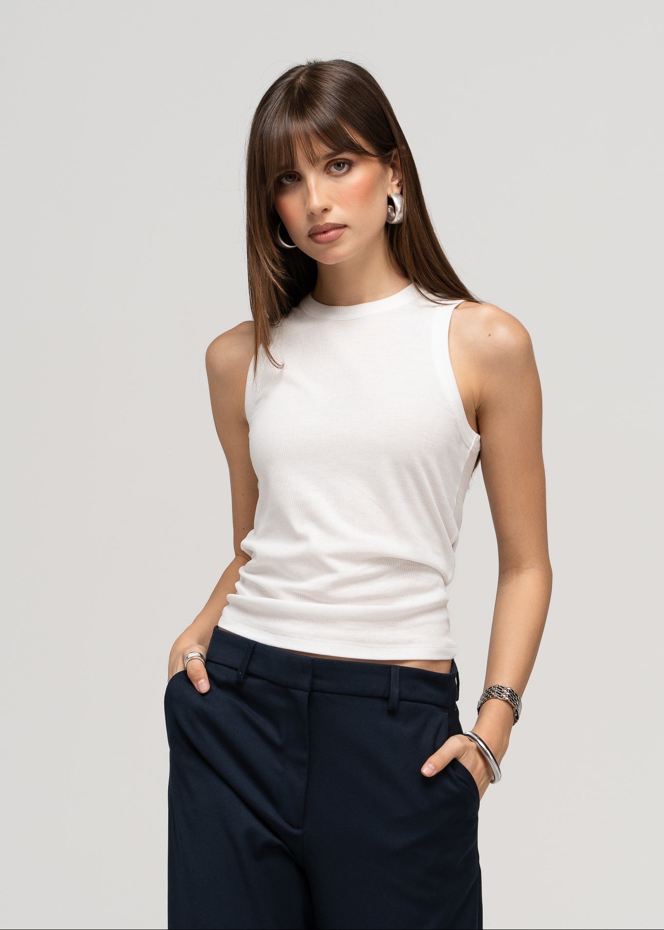 Everyday Loose Tank Top - White
