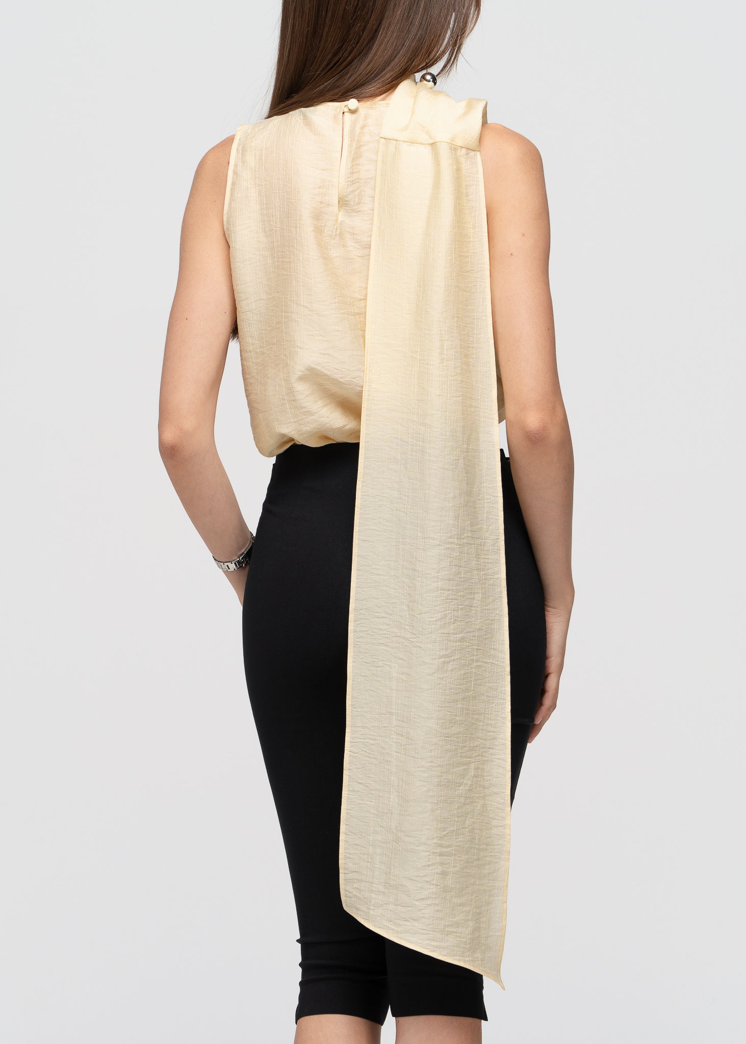 Brisa Back-Drape Top - Butter Yellow