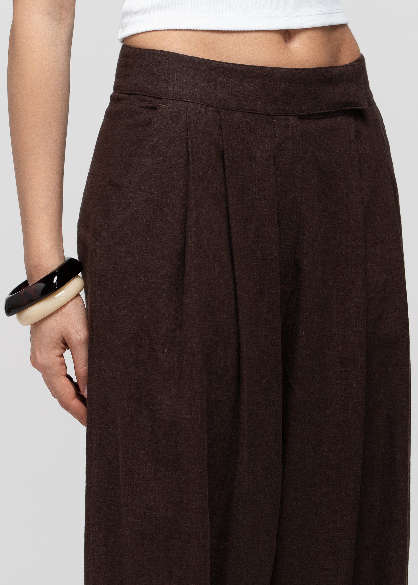 Nolla Linen Wide Leg Trousers