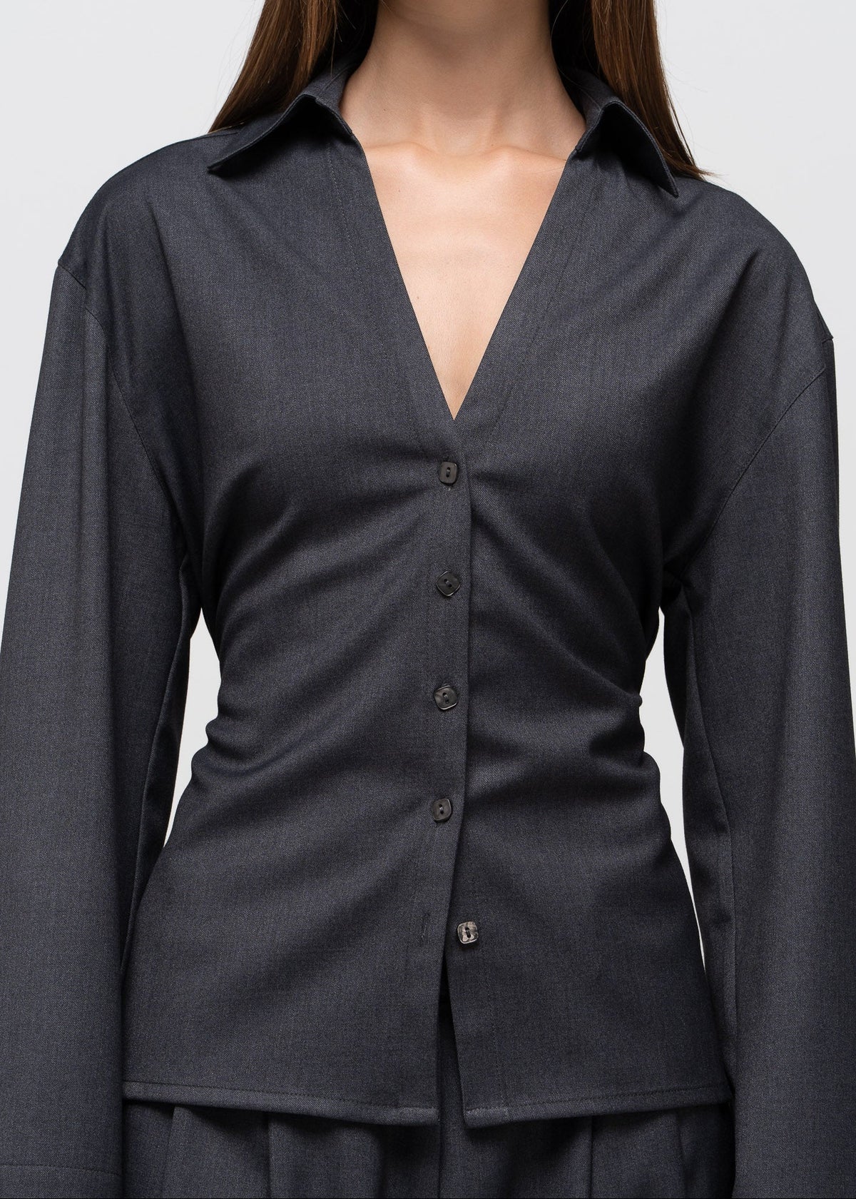 Bianca Adjustable Shirt - Anthracite