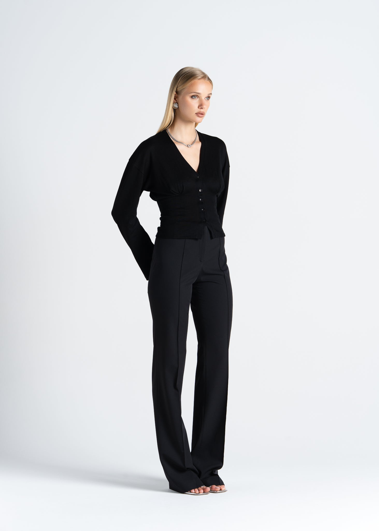 Jagger Flare Trousers - Black
