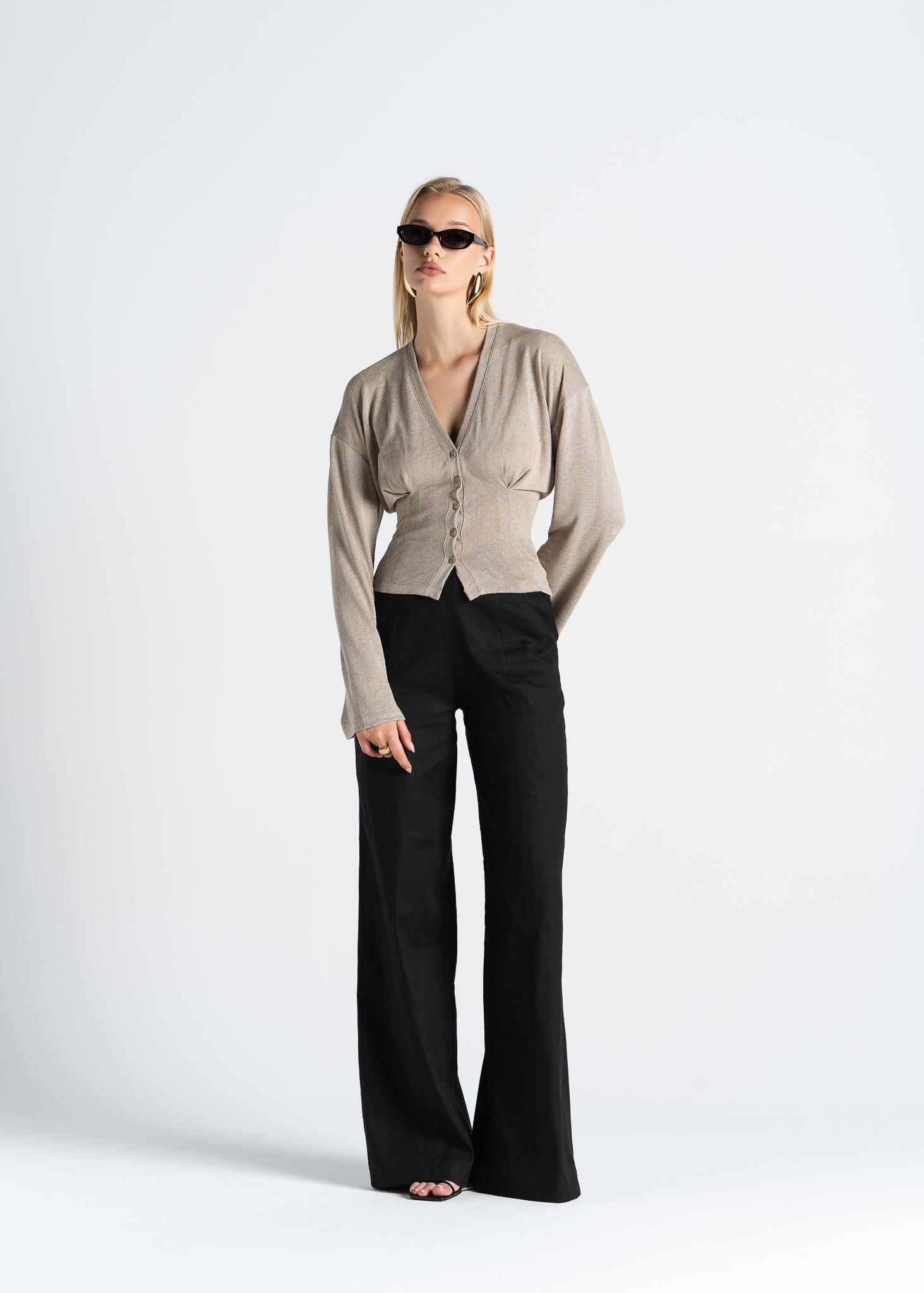 D'Arc Blouse - Taupe