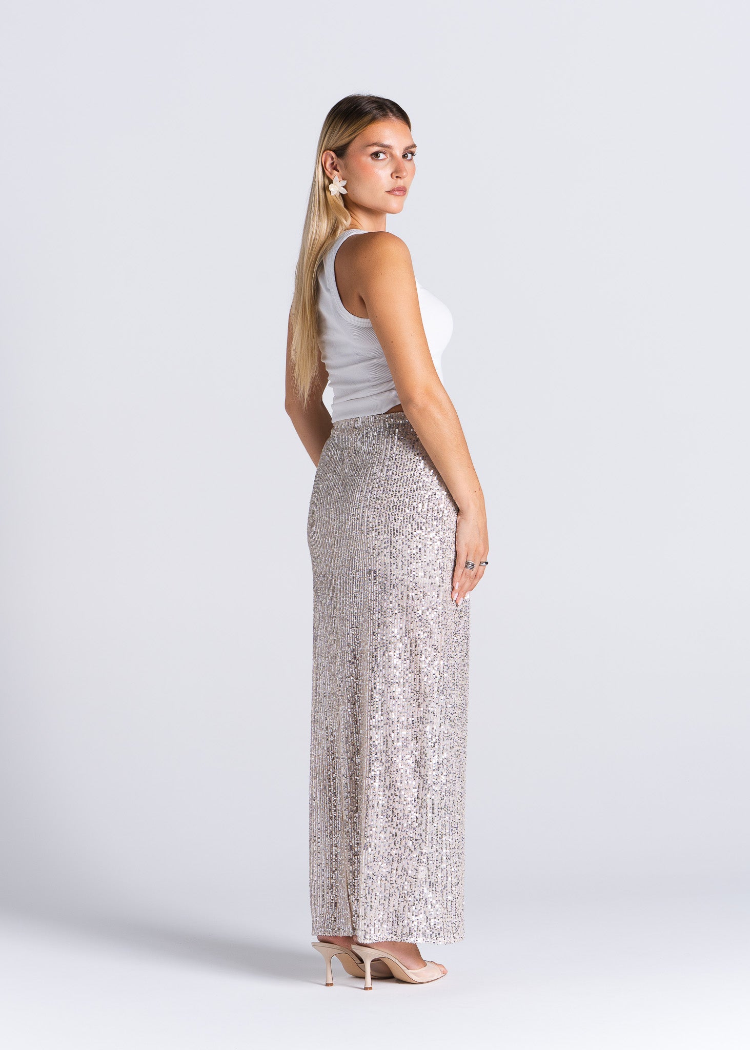 Estrella Sequins Maxi Skirt