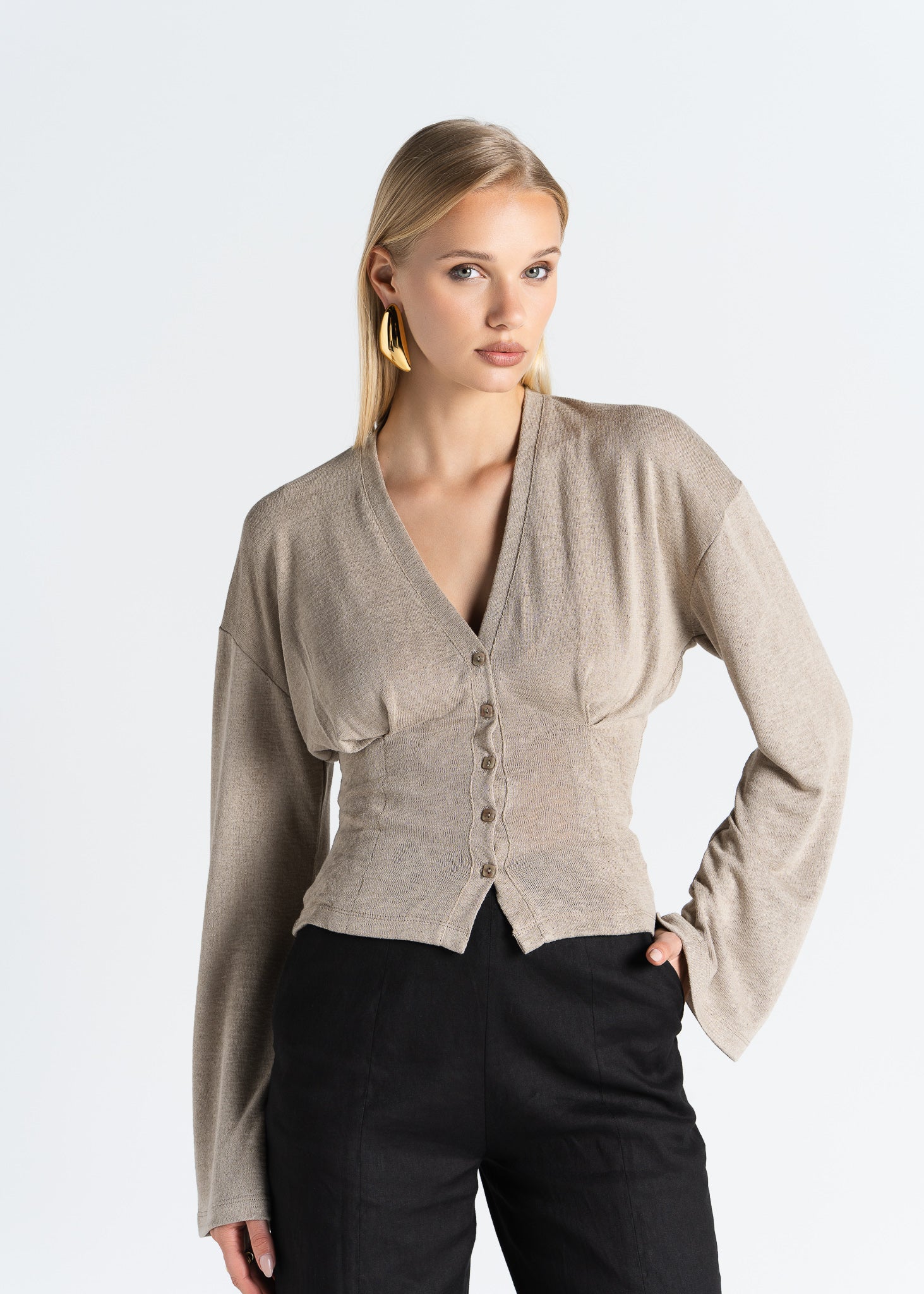 D'Arc Blouse - Taupe