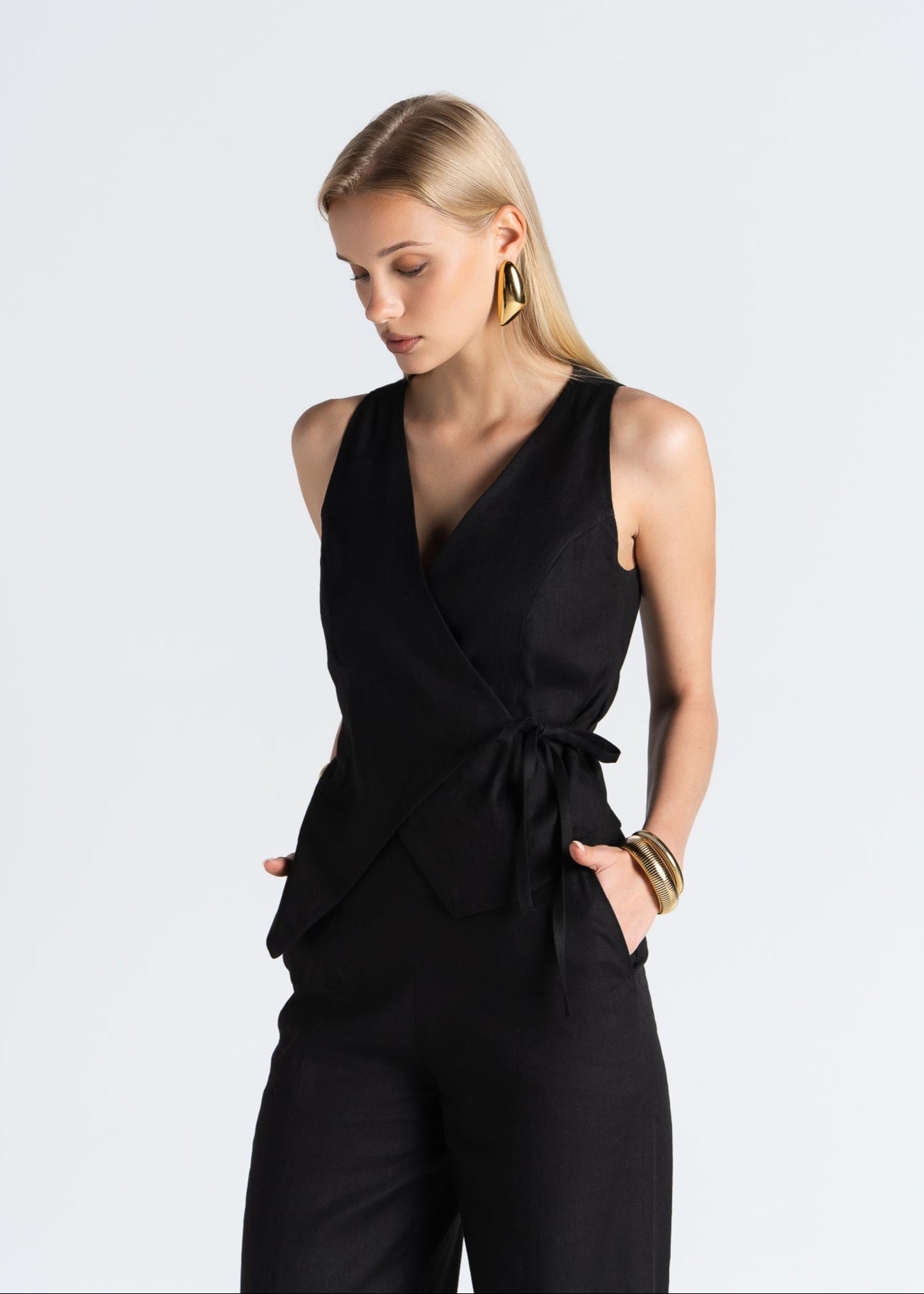 Elise Linen Vest