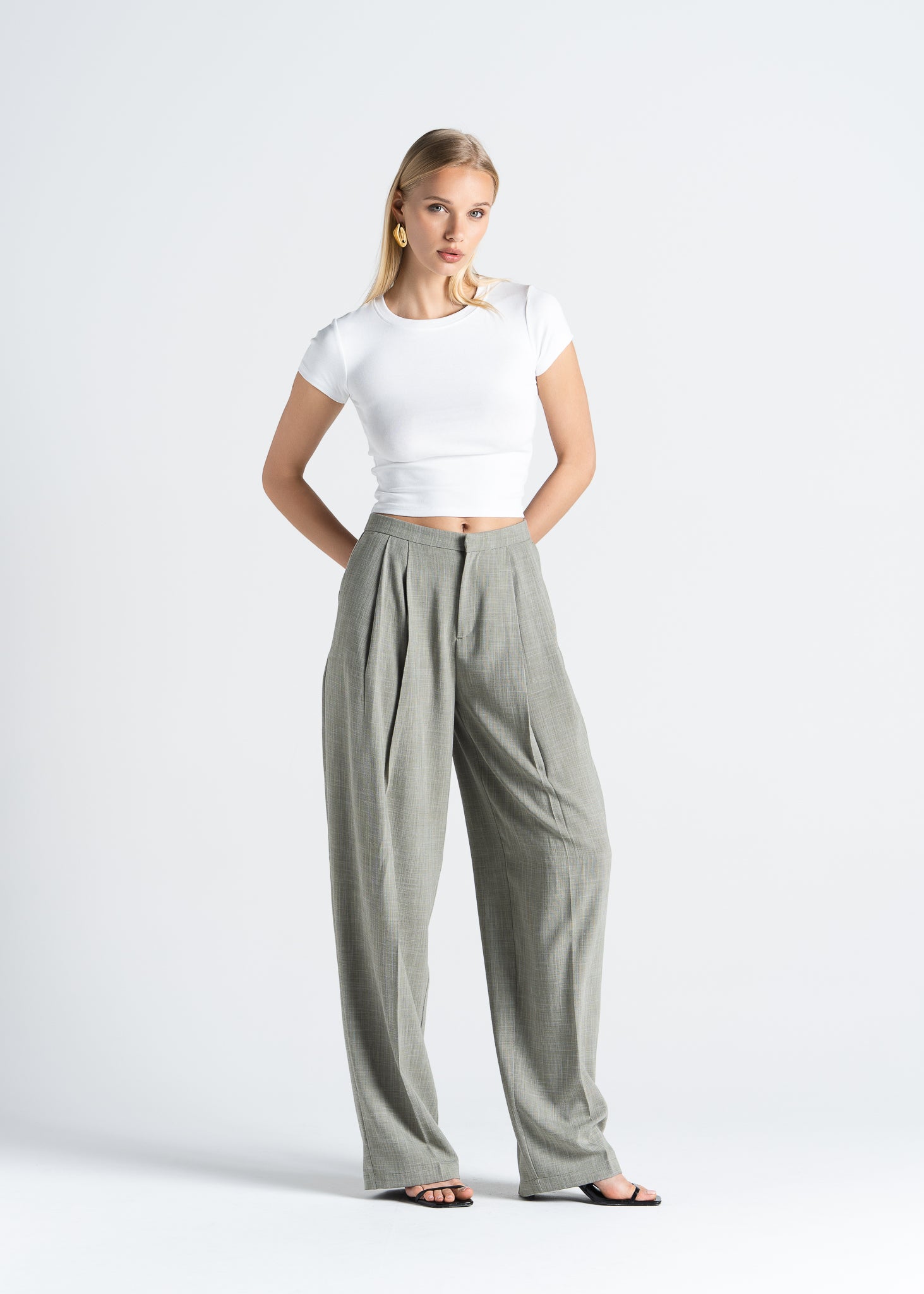 Moss Relaxed Wide-Leg Trousers
