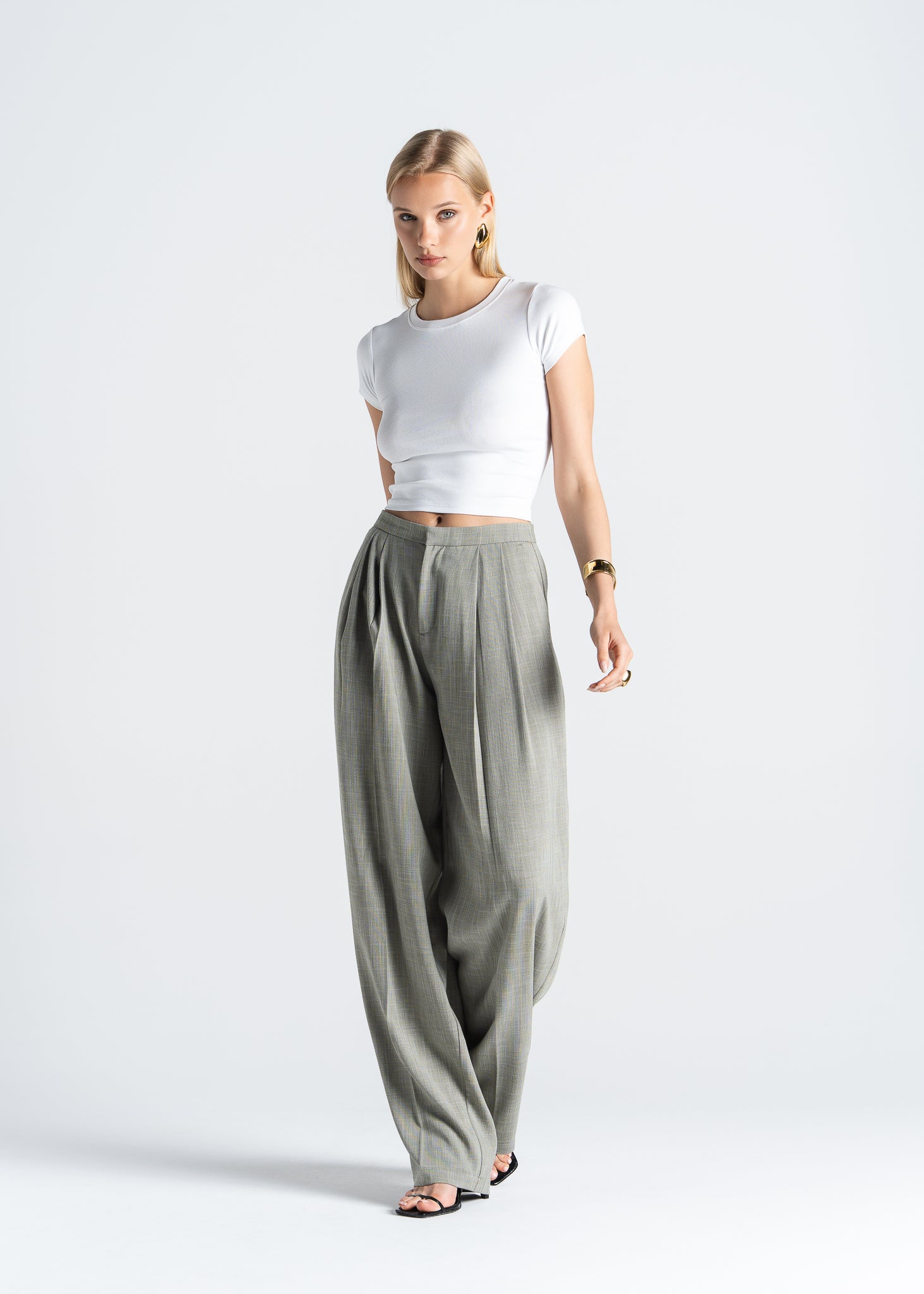 Moss Relaxed Wide-Leg Trousers