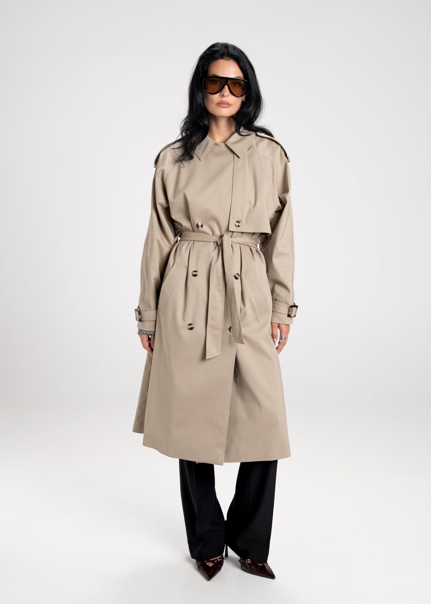 90's Long Trench Coat