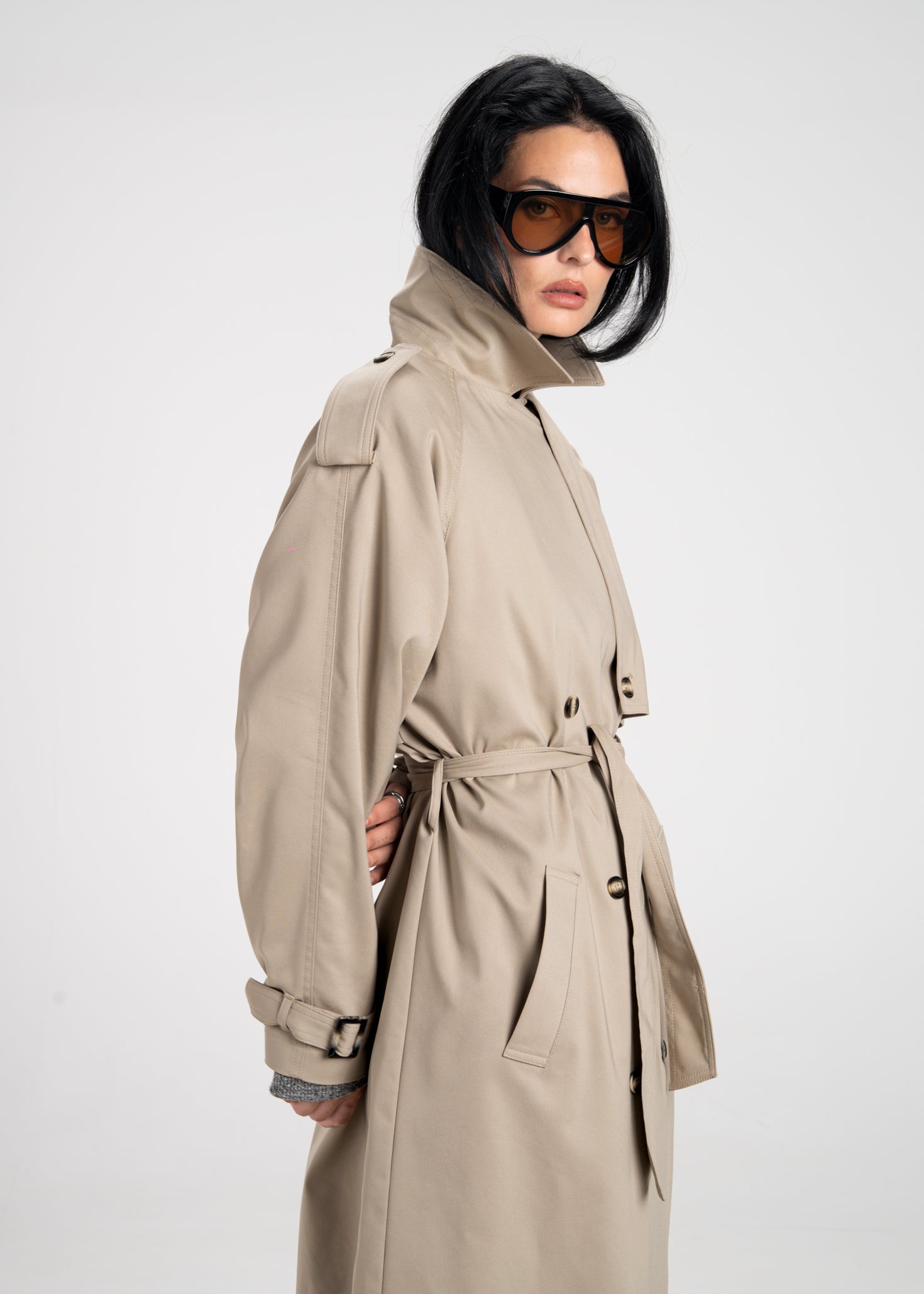 90's Long Trench Coat